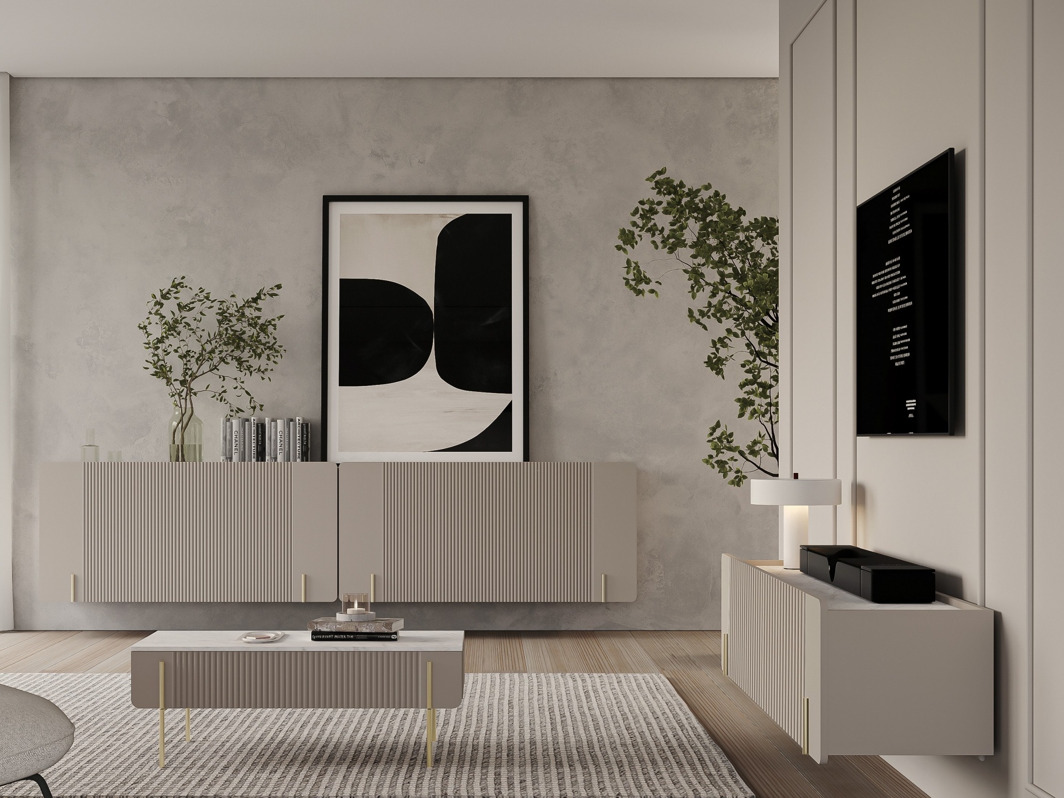 Шкафчик Etrvero 111 (Кашемир + Белый мрамор)