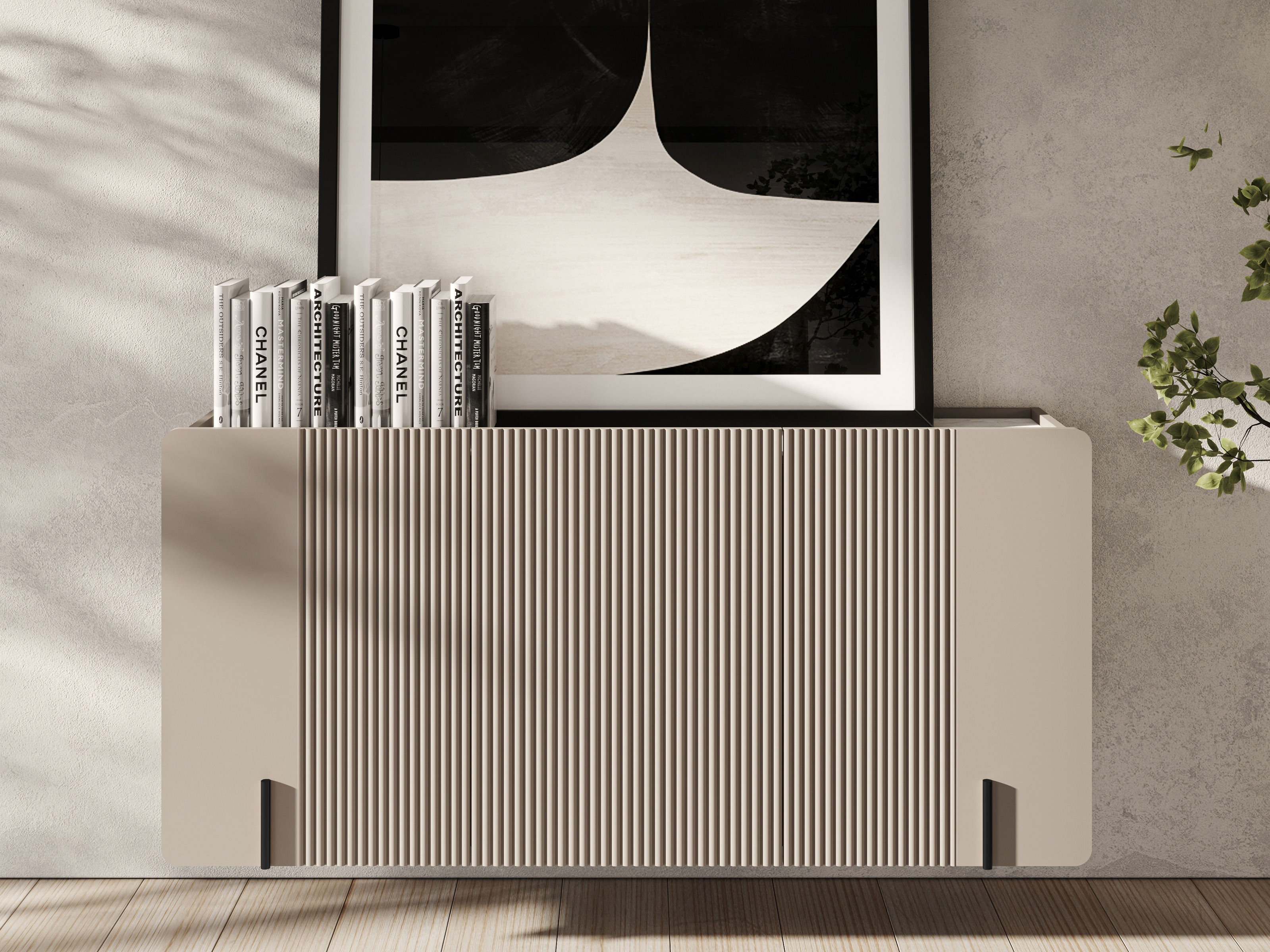 Skapis Etrvero 111 (Kašmirs + Balts marmors)