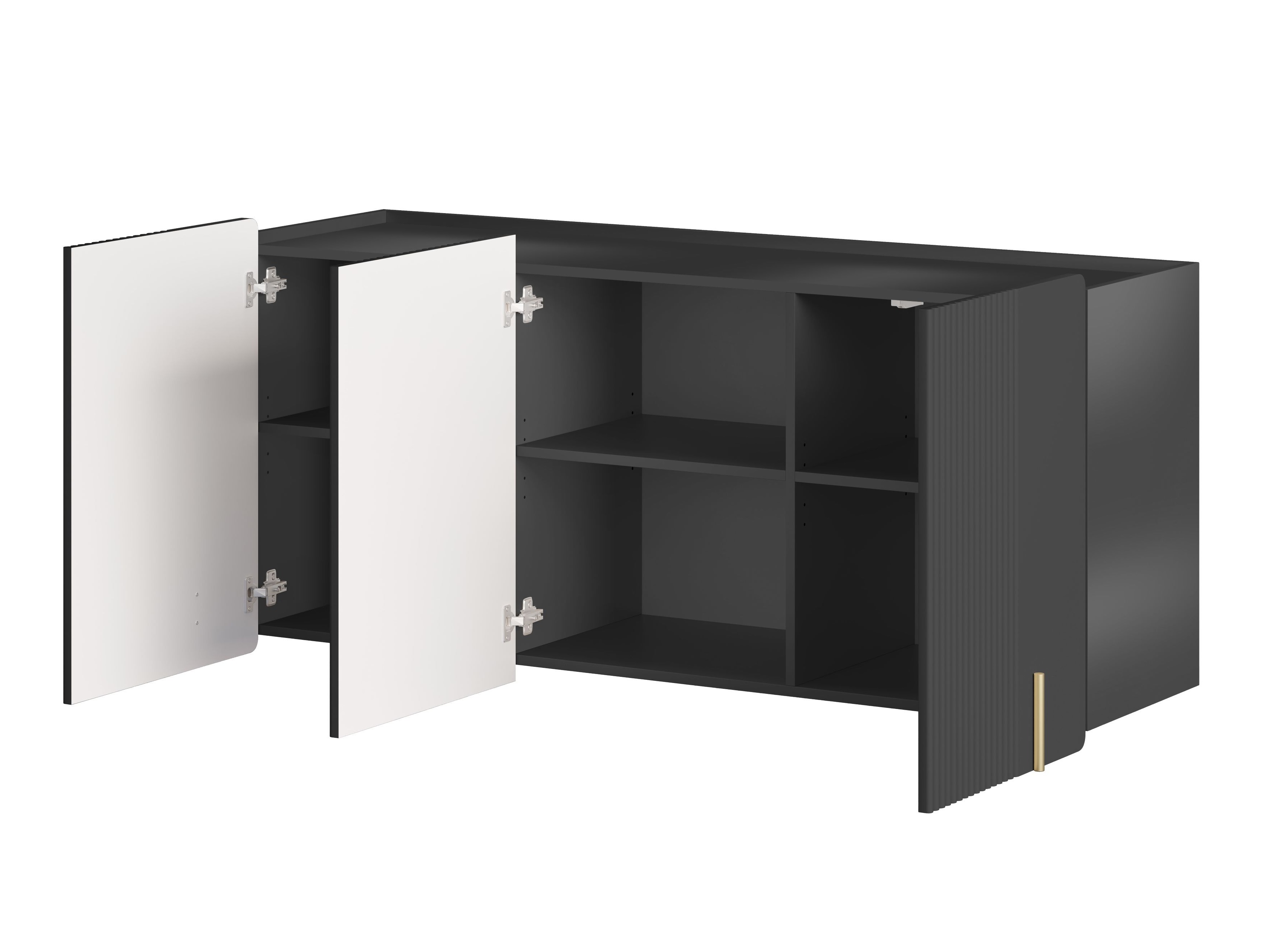 Skapis Etrvero 111 (Melns)