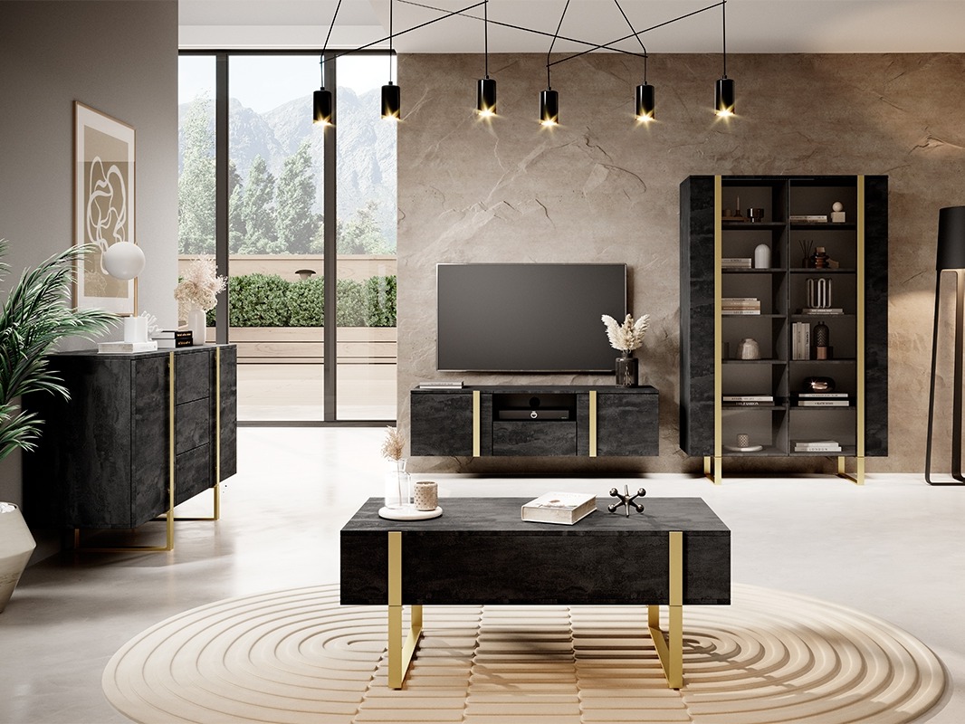 TV galds Lortesu 100 (Melns)