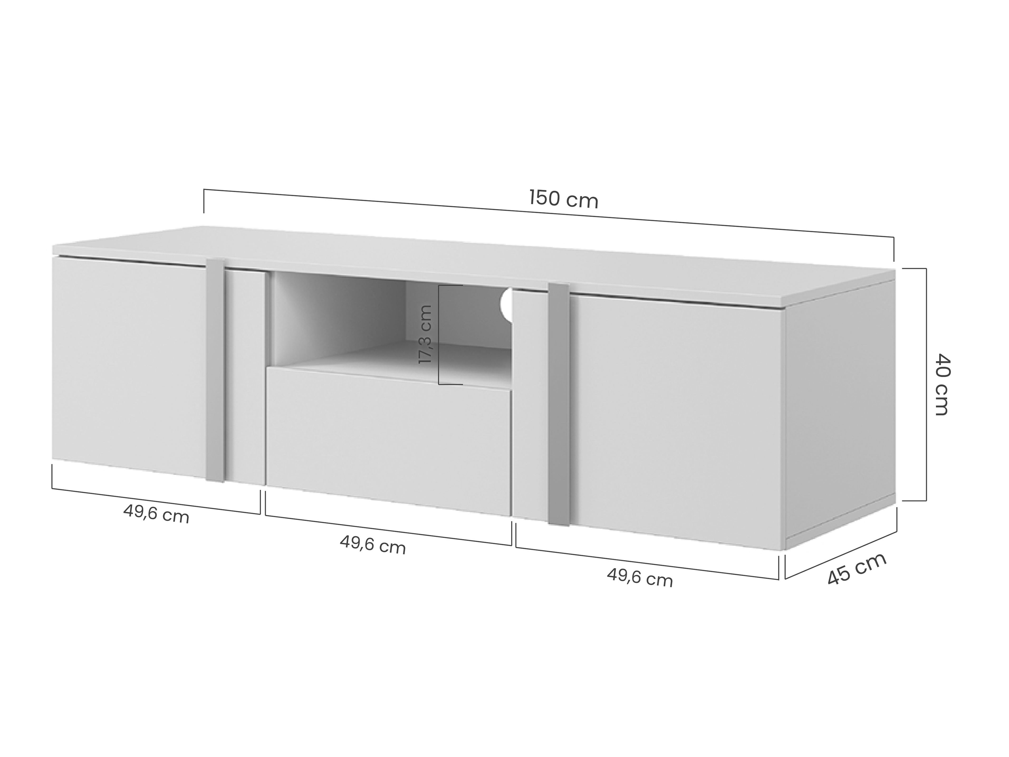 TV galds Lortesu 100 (Melns)