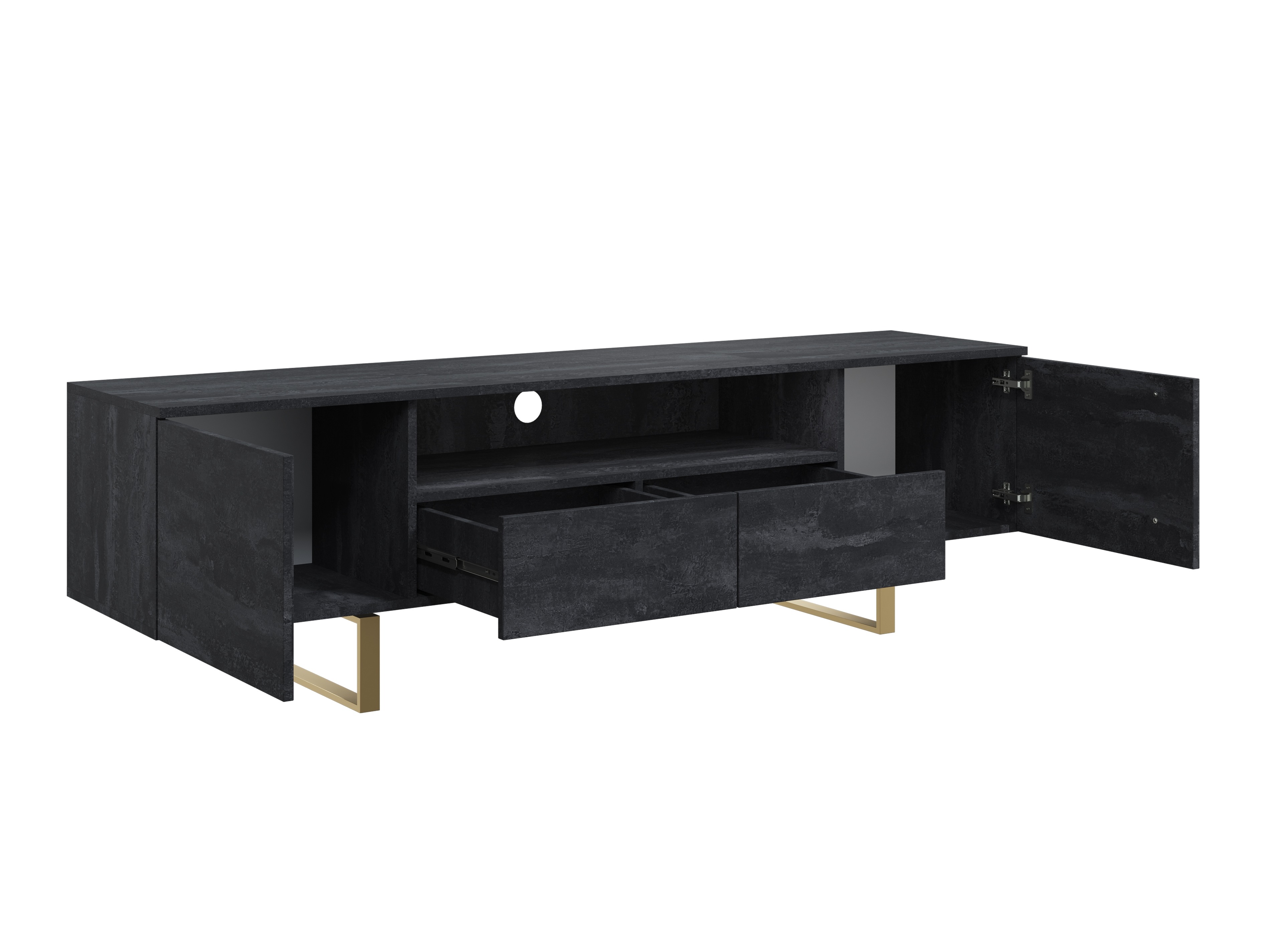 TV galds Lortesu 102 (Melns)