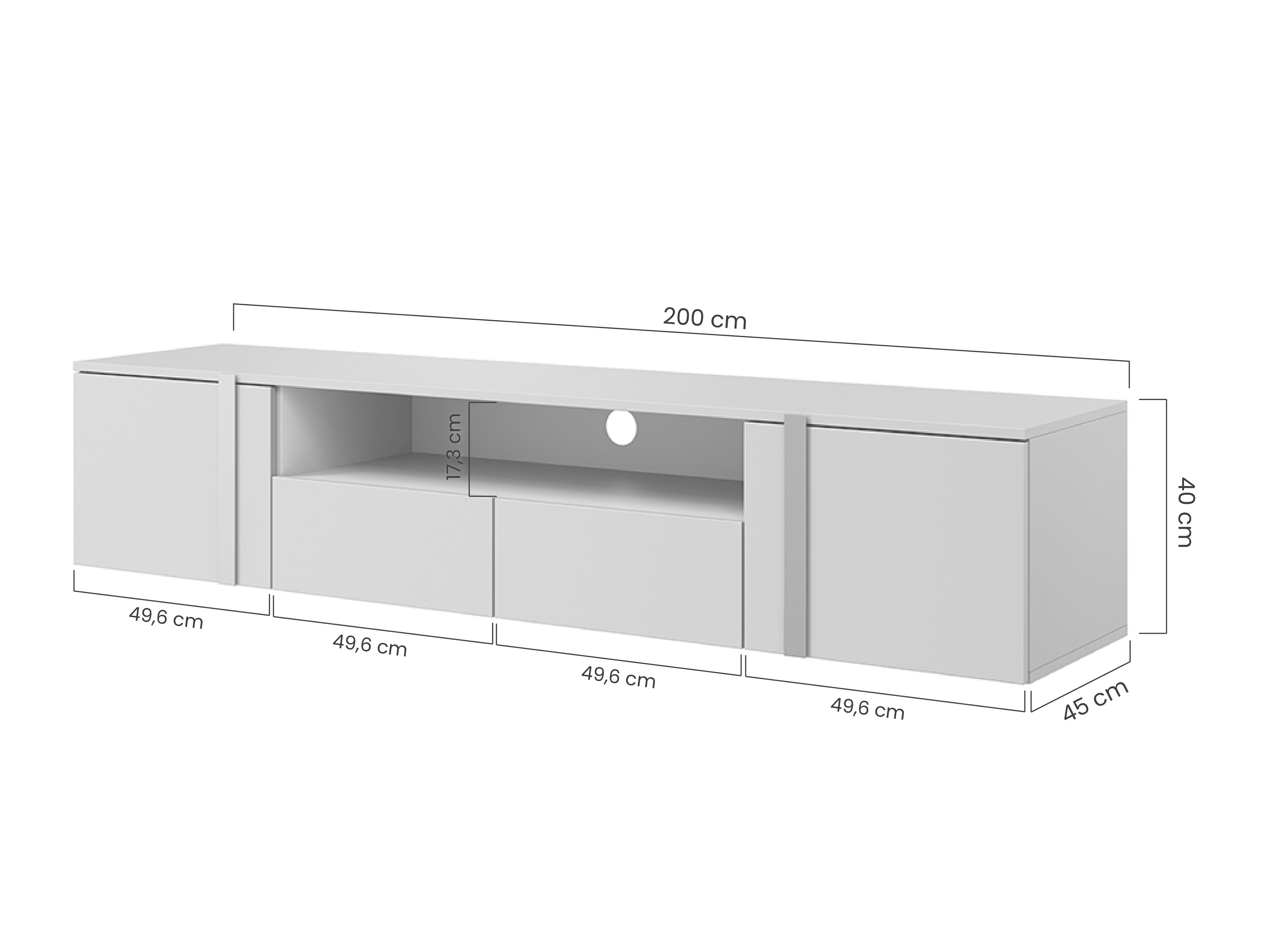 TV galds Lortesu 103 (Melns)