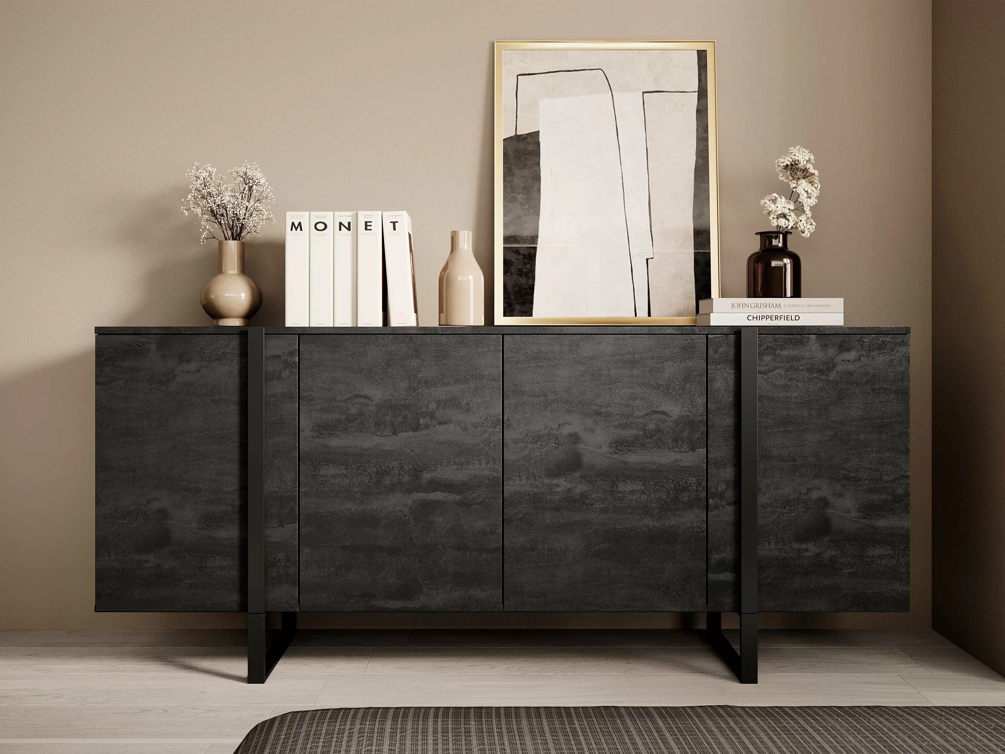 Skapis Lortesu 106 (Melns)