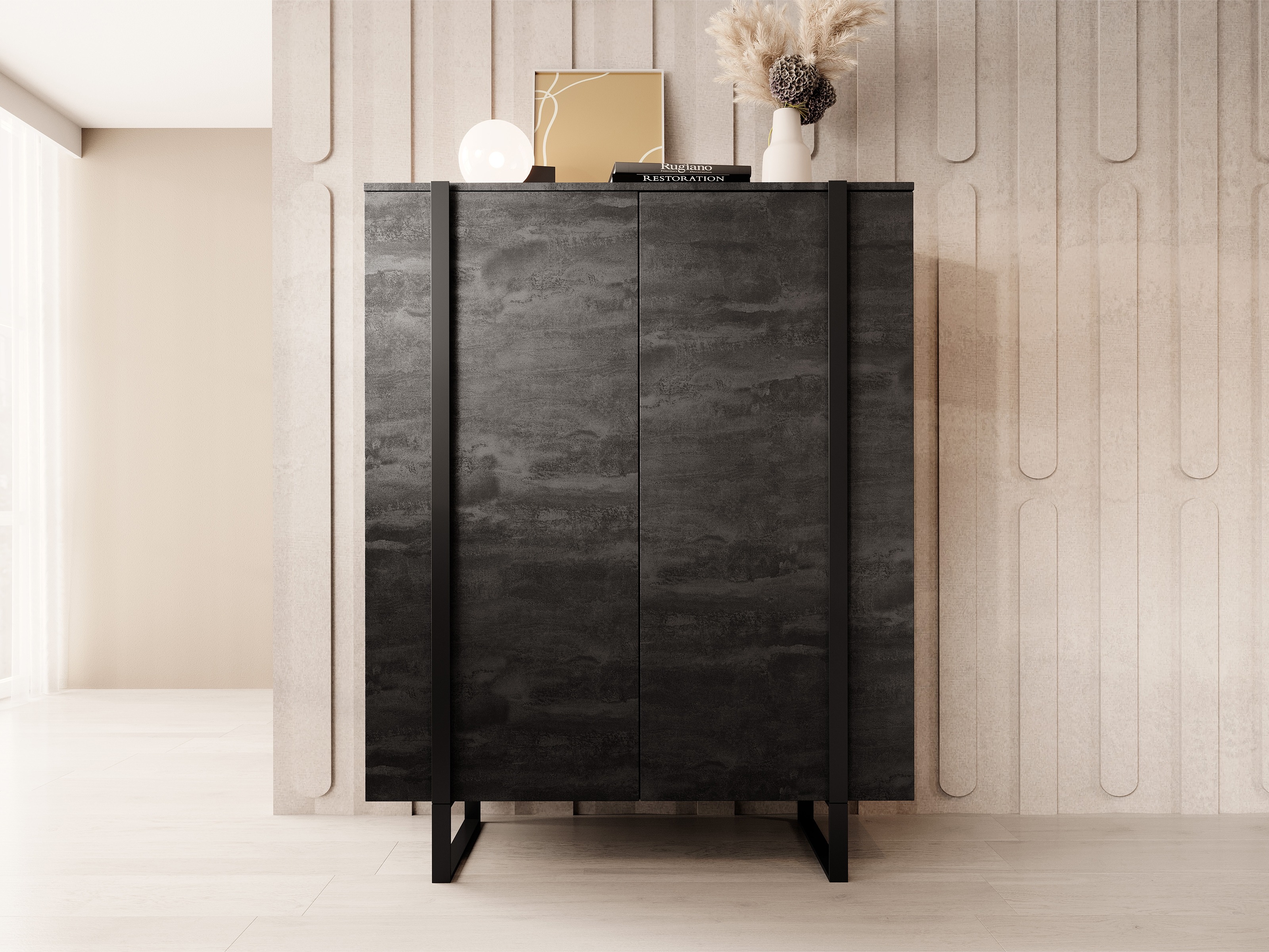 Стеллаж Lortesu 104 (Чёрный)