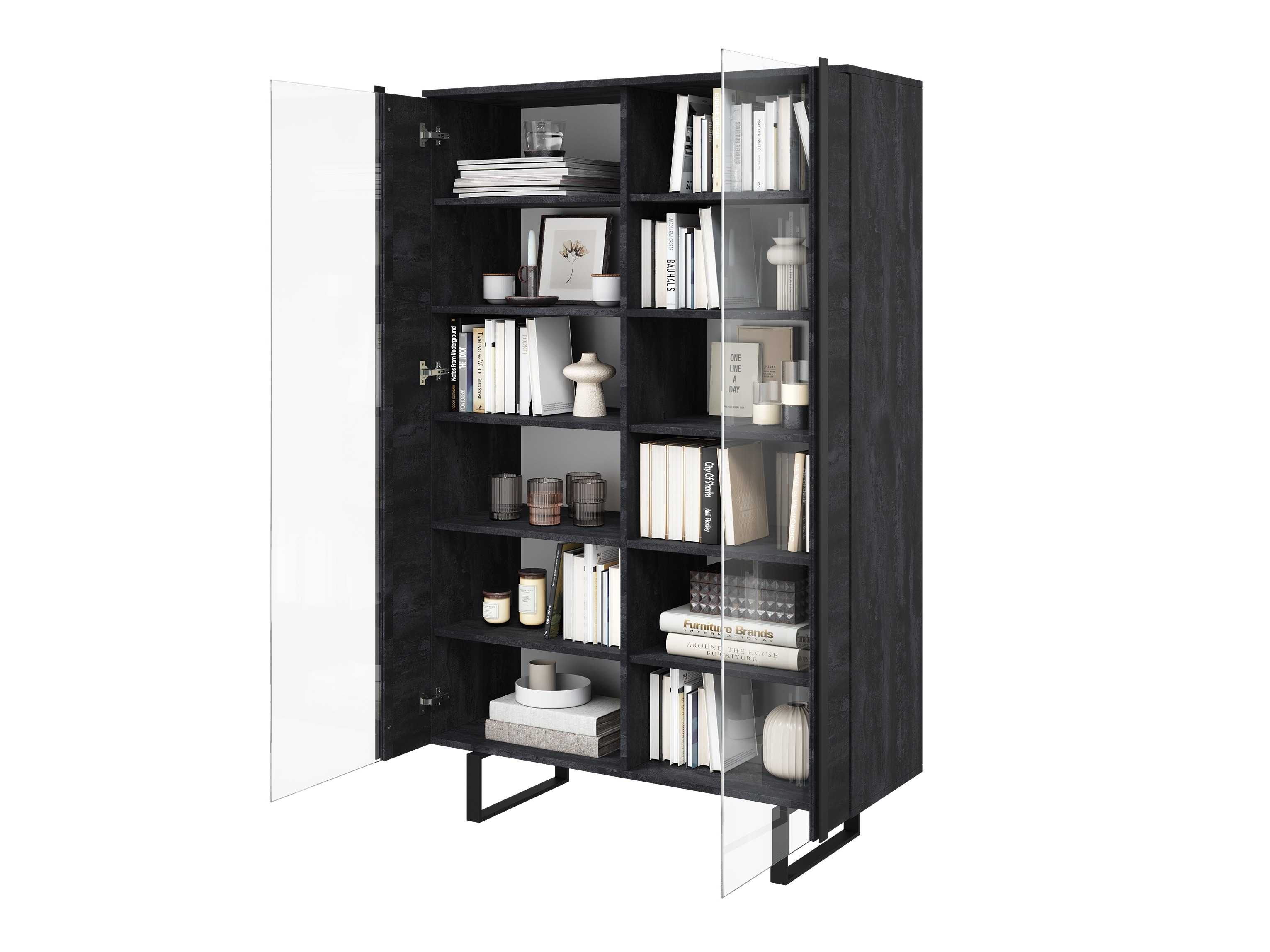 Стеллаж Lortesu 107 (Чёрный)