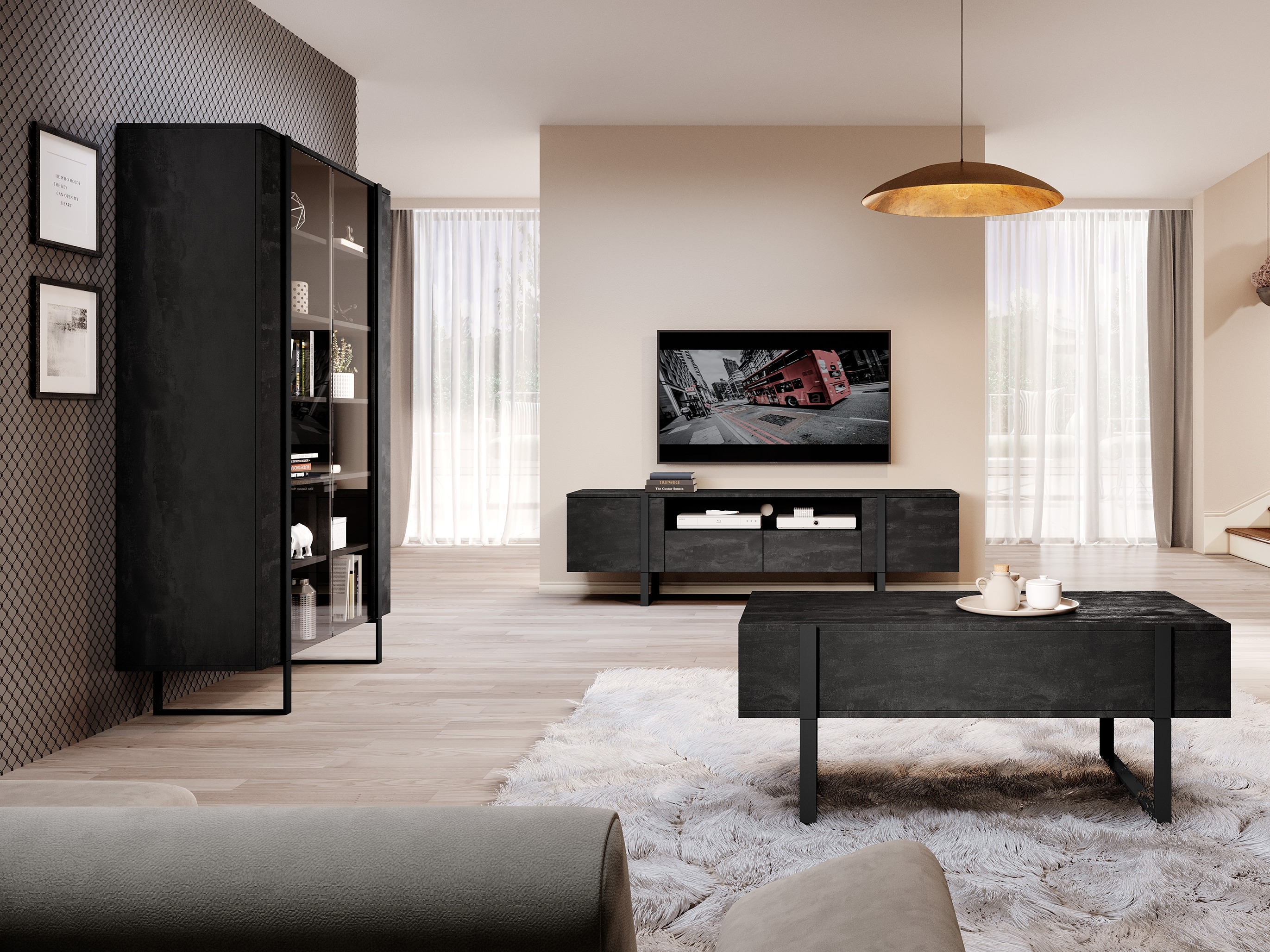 Стеллаж Lortesu 107 (Чёрный)