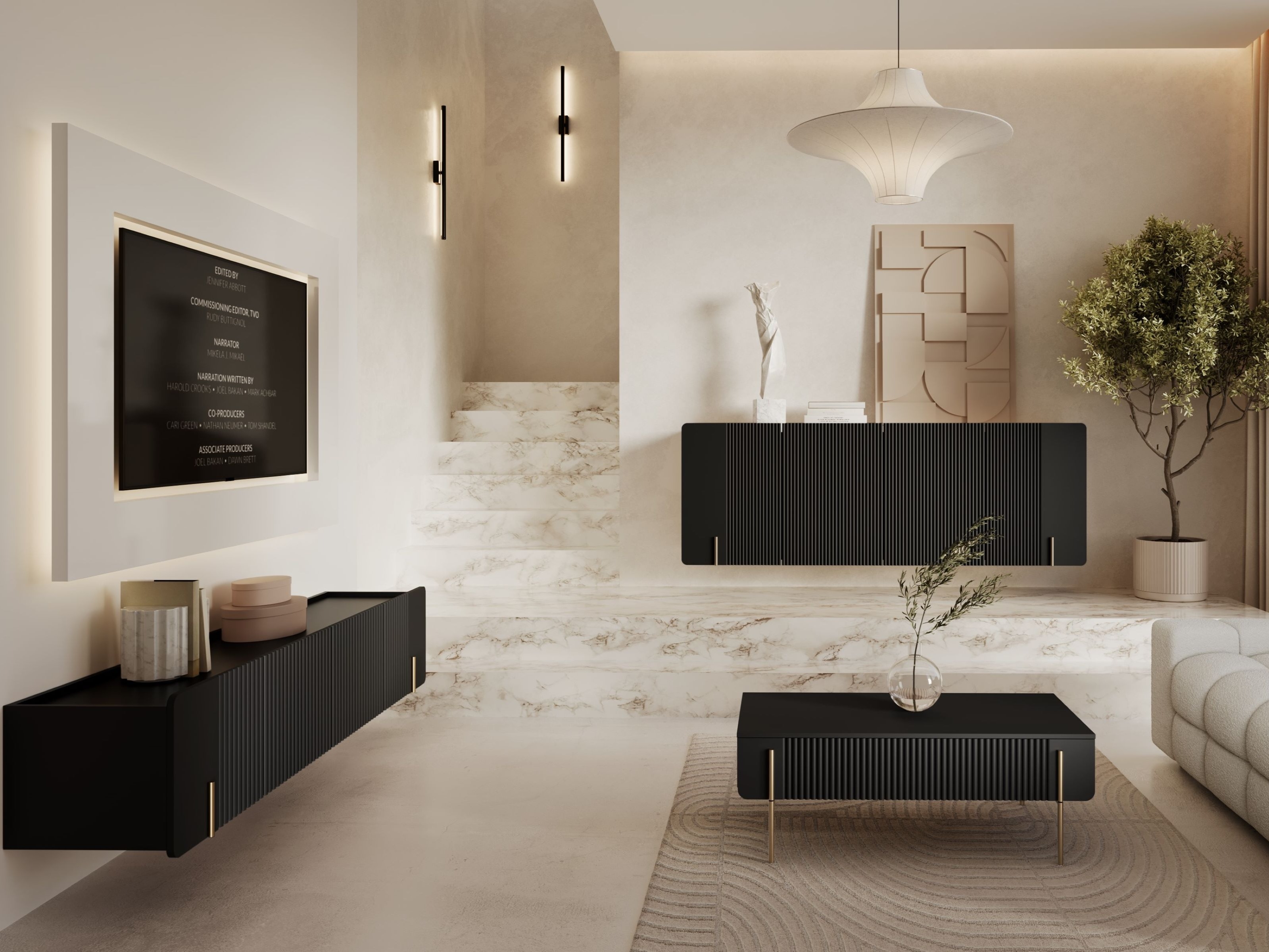 TV galds Etrvero 113 (Melns)