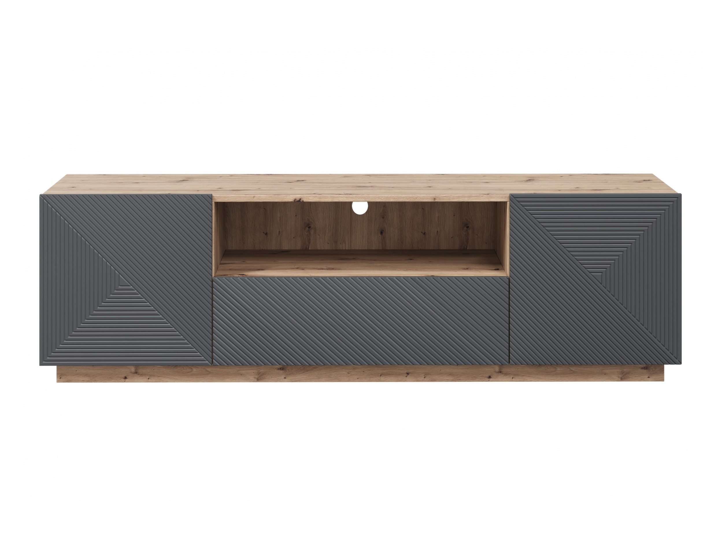 ТВ тумба Dortivi 100 (Artisan дуб + Матовый серый)
