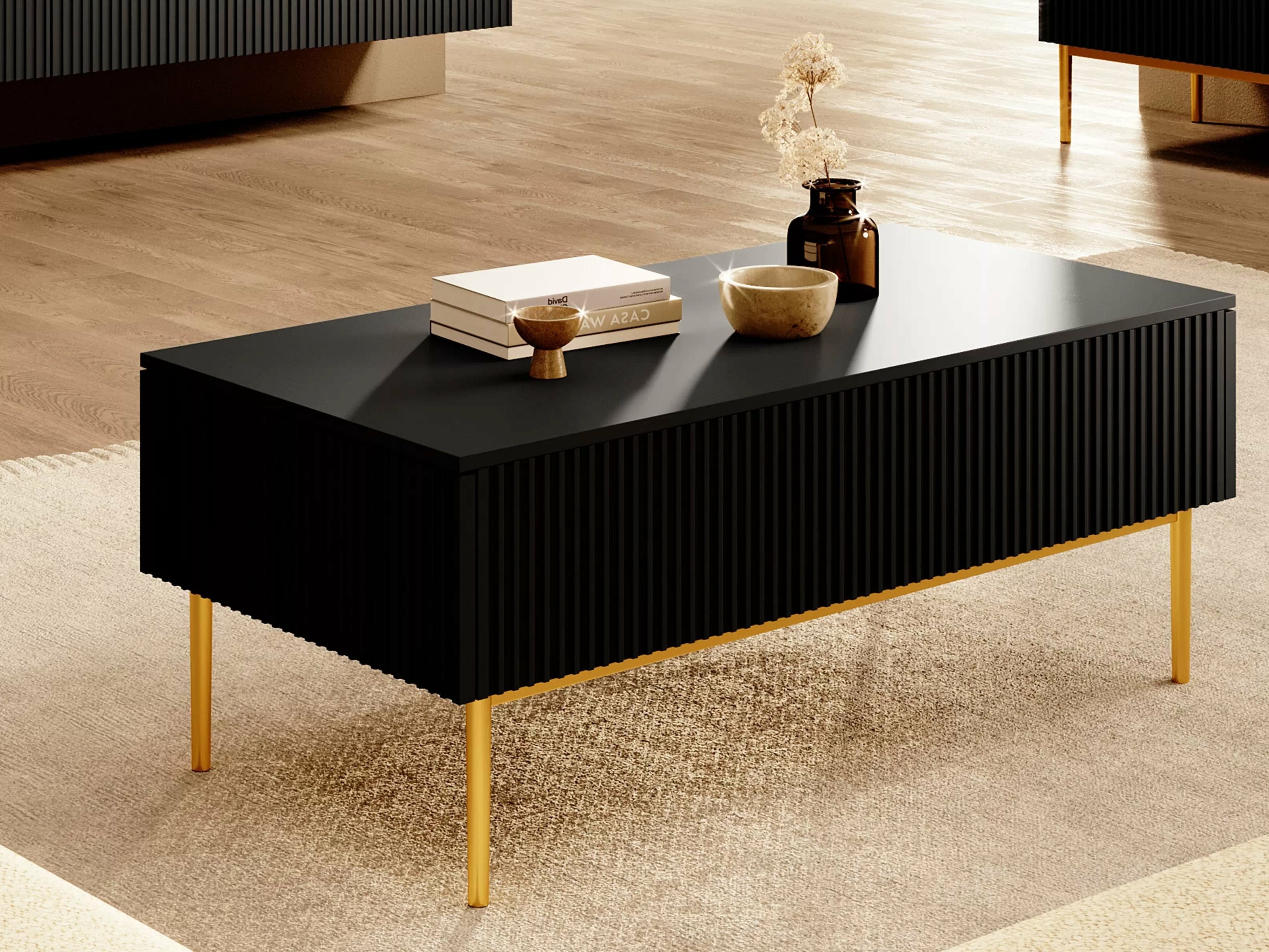 Журнальный столик Melfelu 100 (Чёрный)