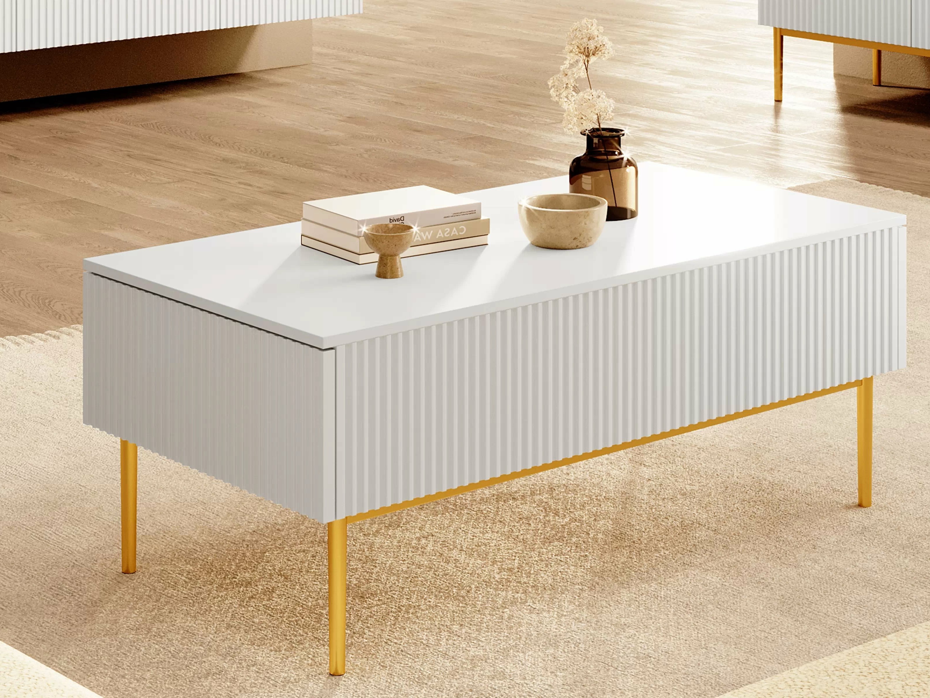 Žurnālu galdiņš Melfelu 100 (Balts)