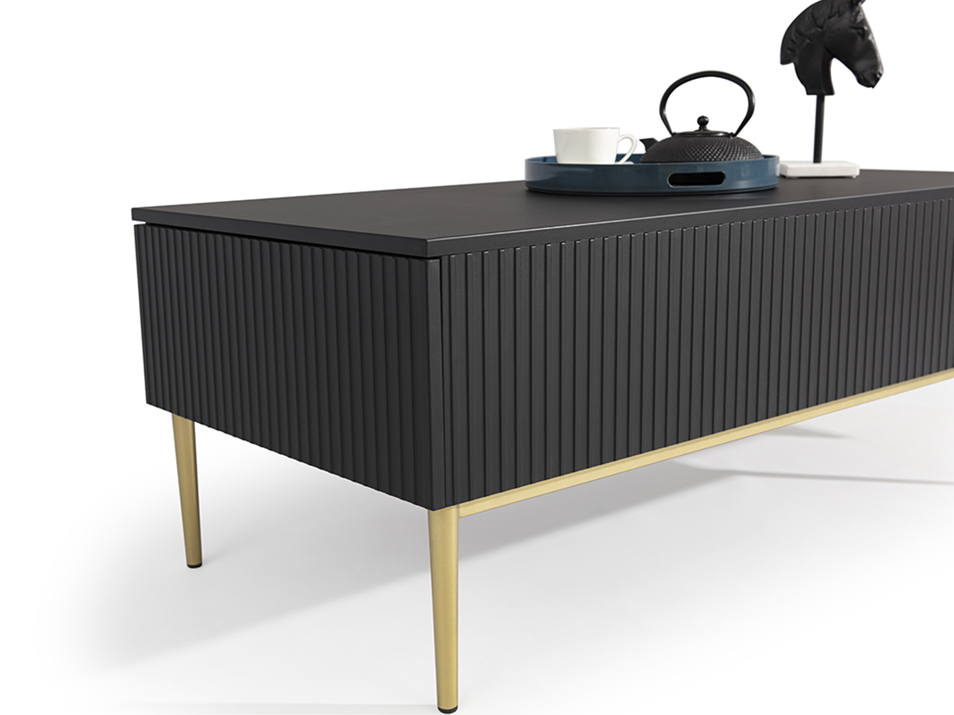 Žurnālu galdiņš Melfelu 100 (Melns)