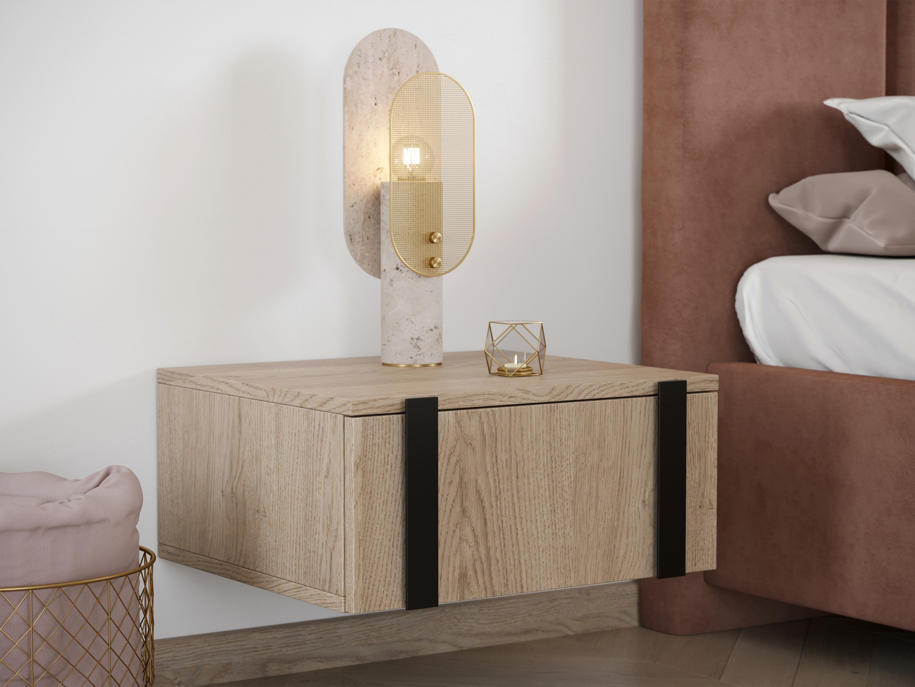 Naktsgaldiņu komplekts Lortesu 109 (Ozols)