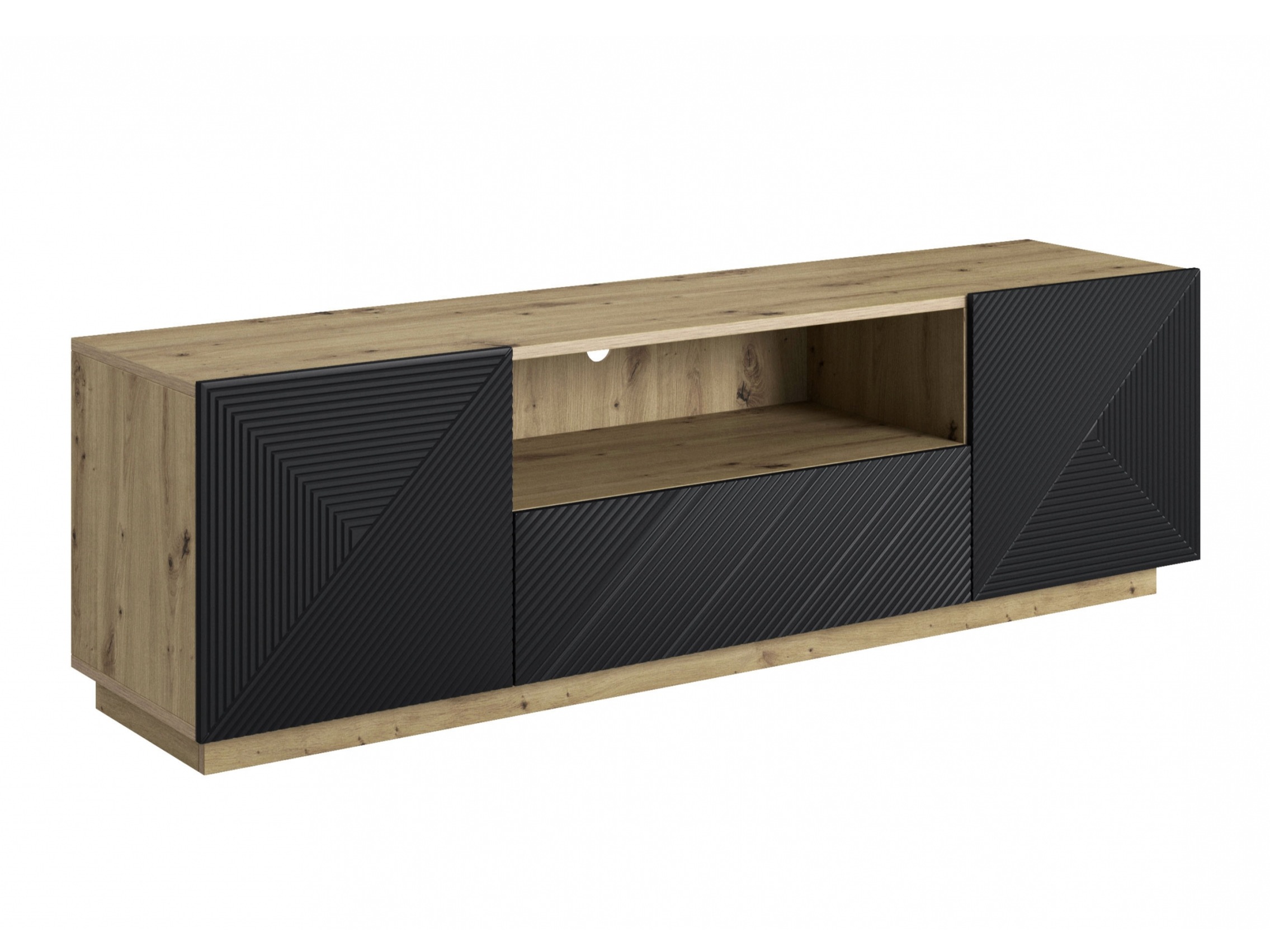 TV galds Dortivi 100 (Artisan ozols + Matēts melns)