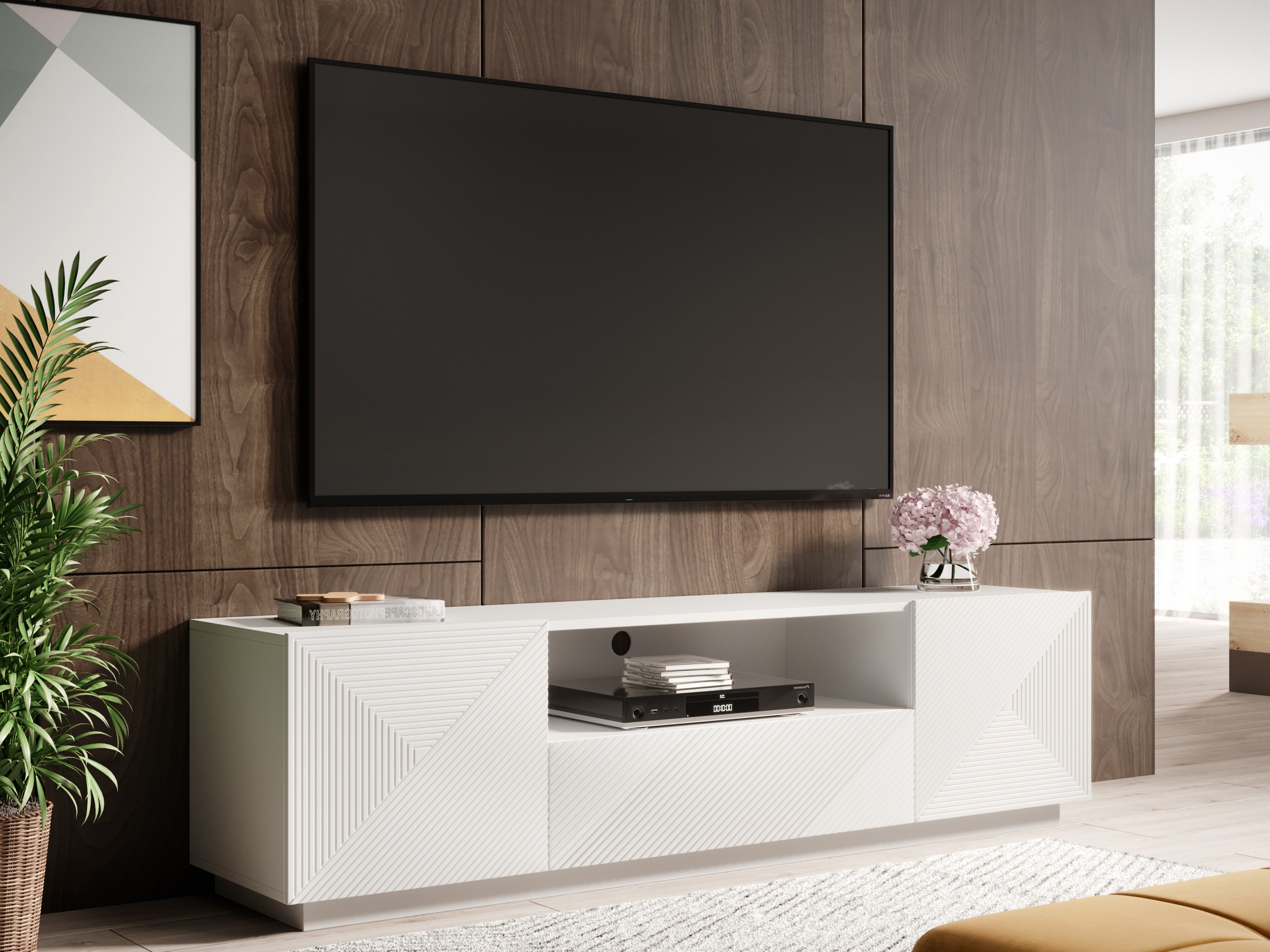 TV galds Dortivi 100 (Matēts balts)