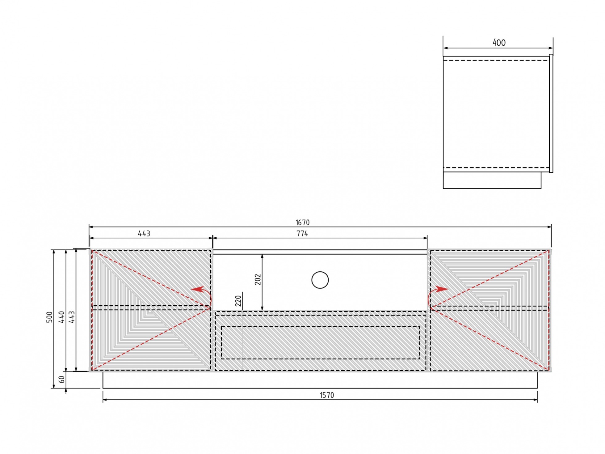 TV galds Dortivi 100 (Matēts balts)