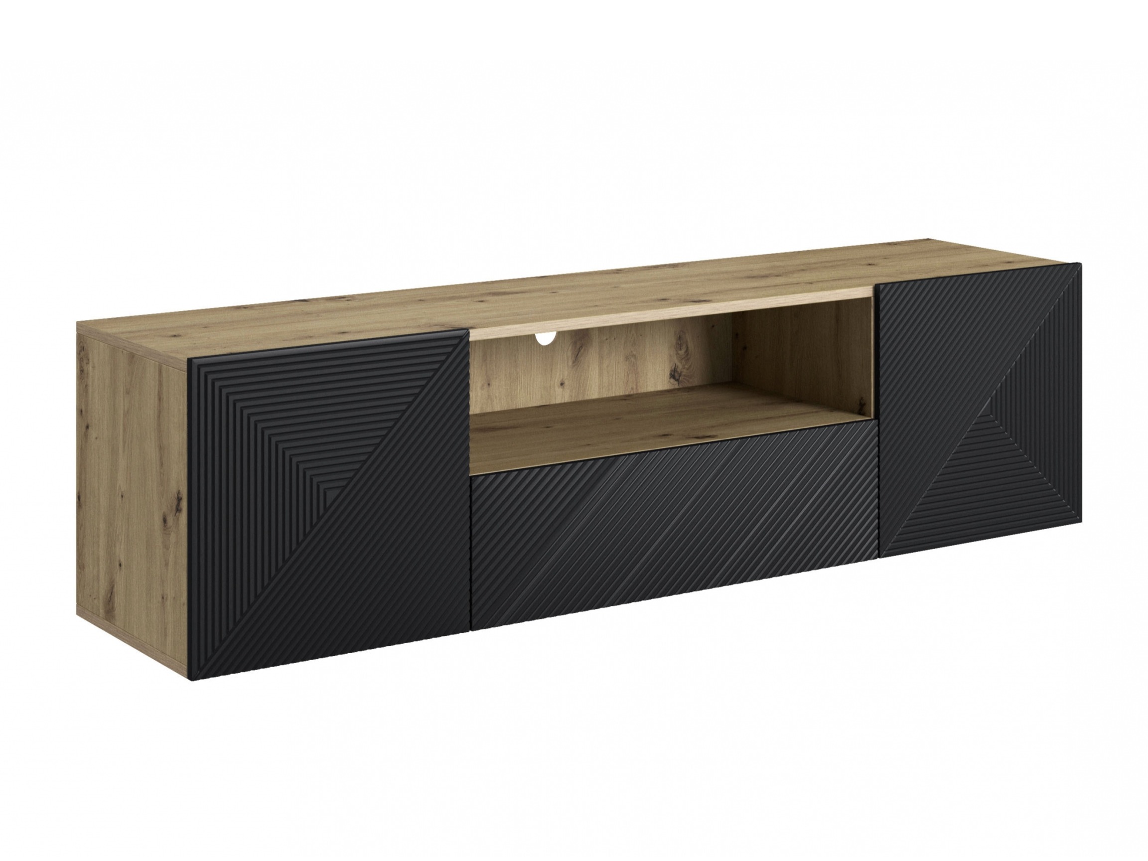 TV galds Dortivi 101 (Artisan ozols + Matēts melns)