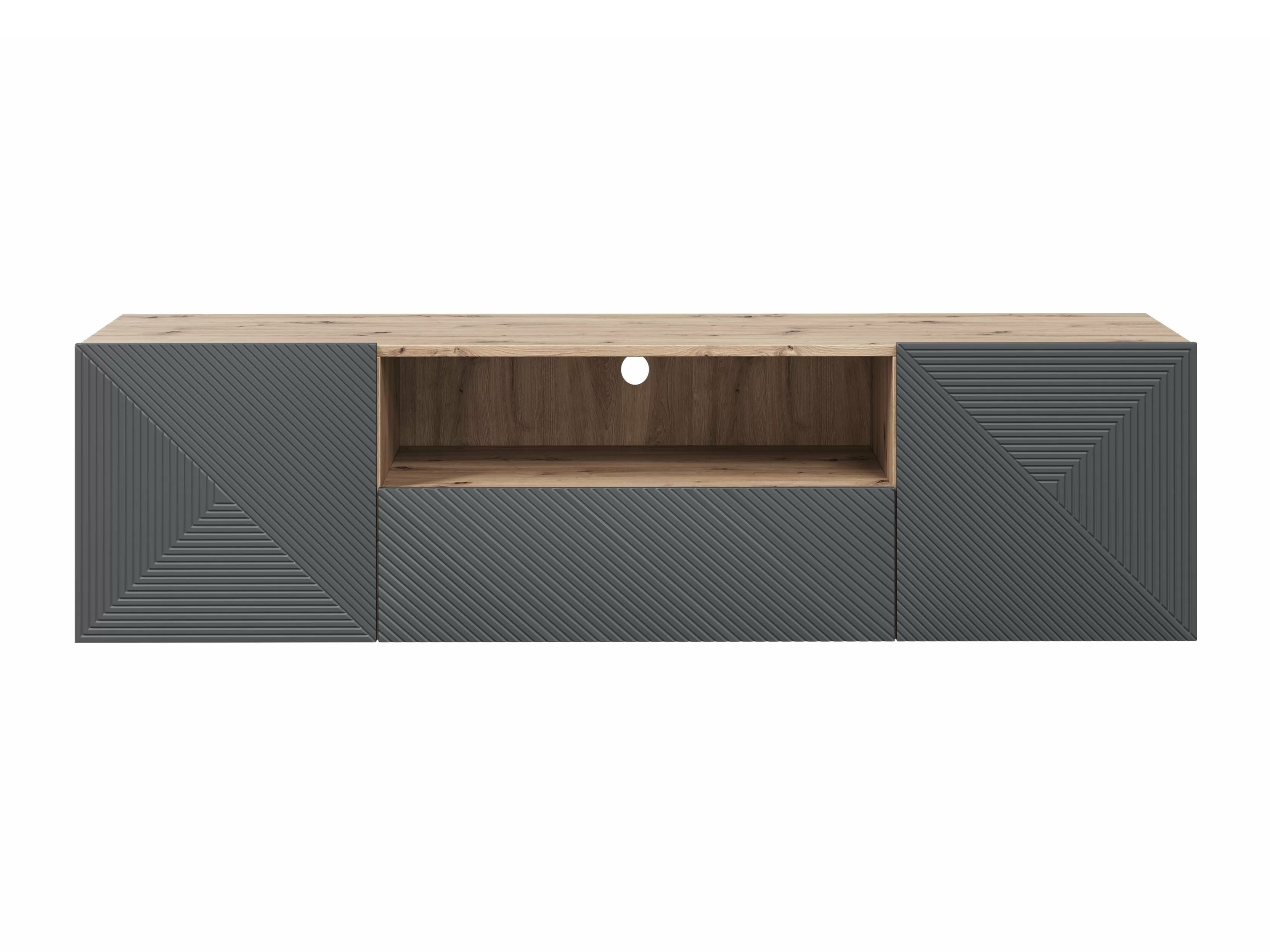 TV galds Dortivi 101 (Artisan ozols + Matēts pelēks)