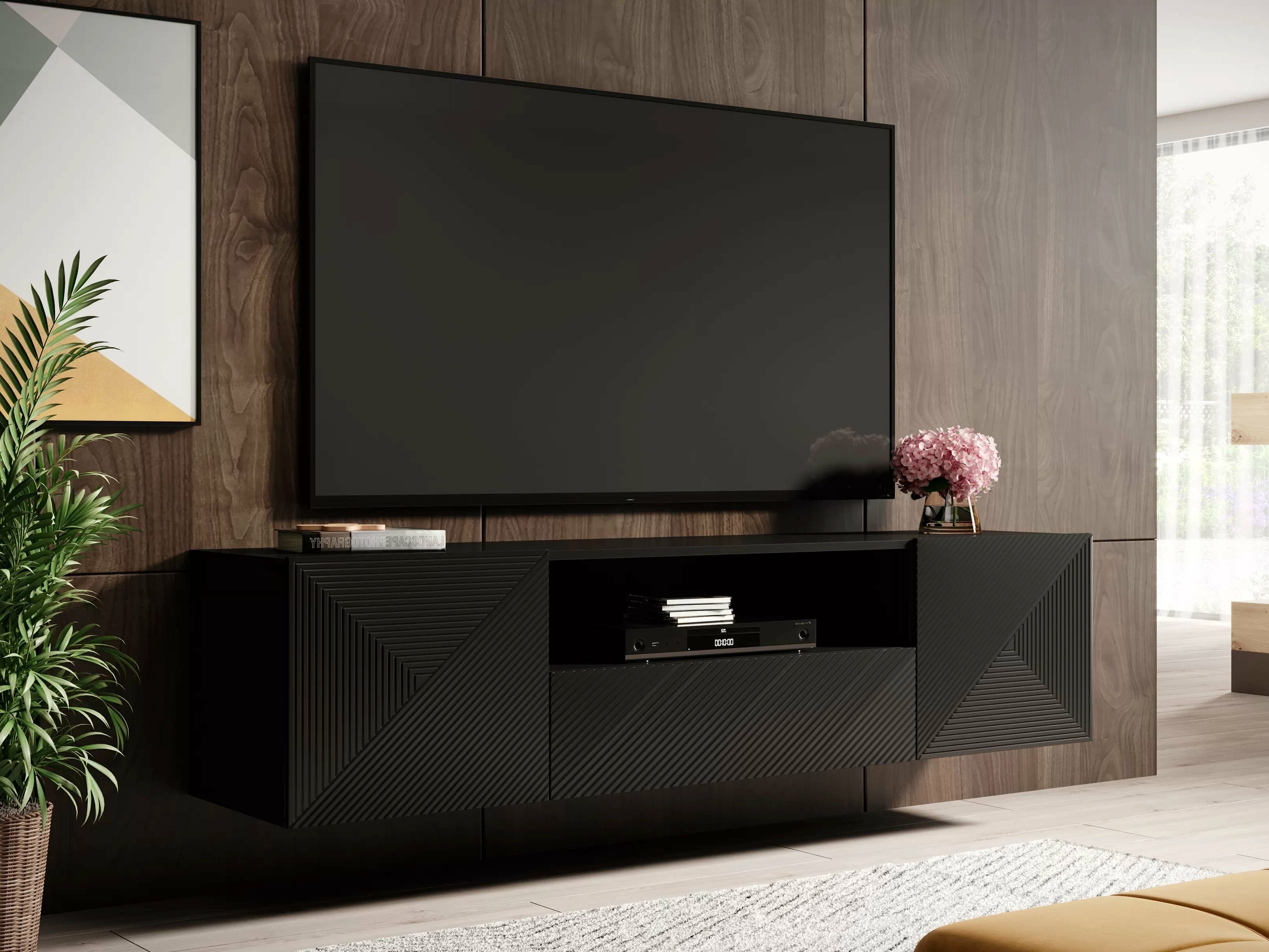 TV galds Dortivi 101 (Matēts melns)