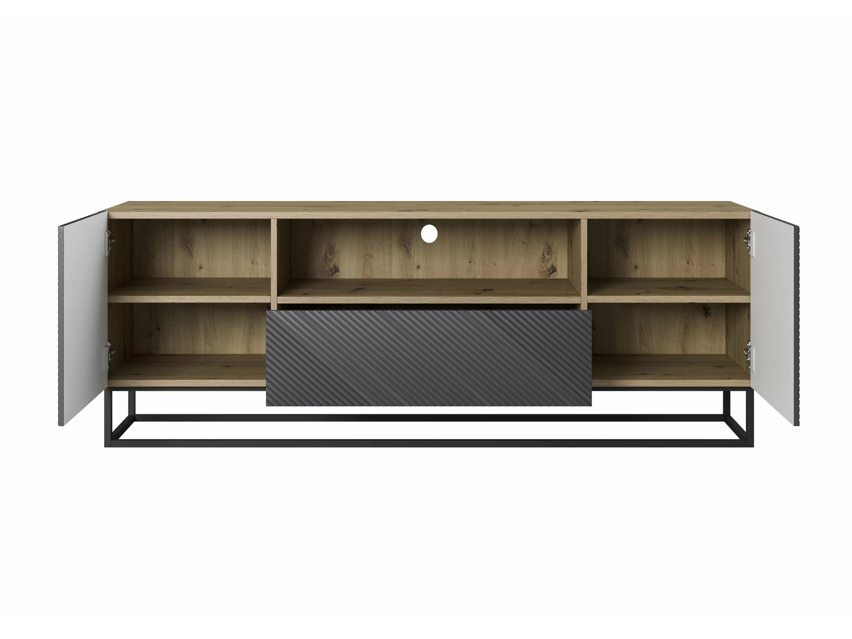 TV galds Dortivi 102 (Artisan ozols + Matēts pelēks)