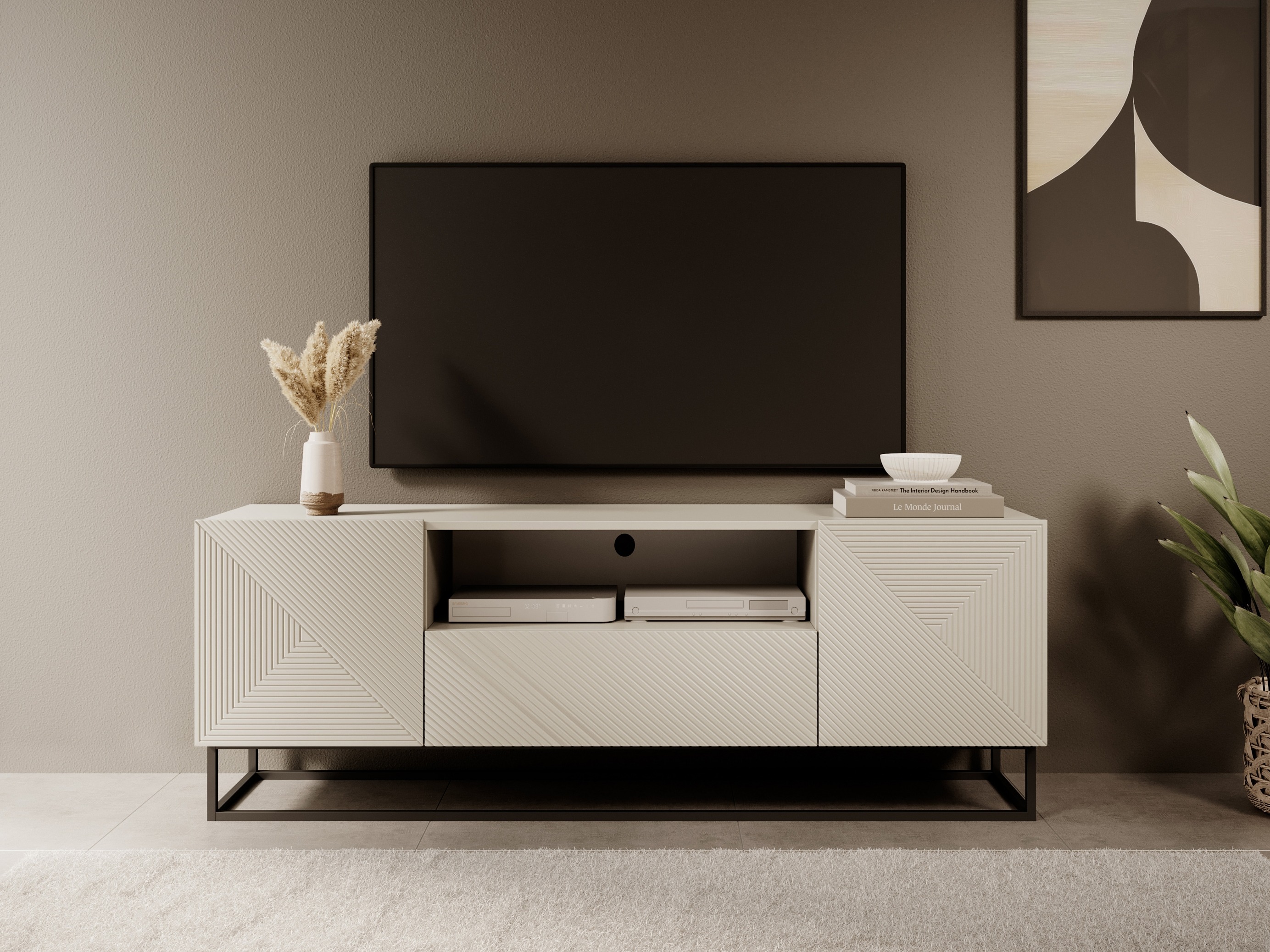 TV galds Dortivi 102 (Kašmirs + Melns)