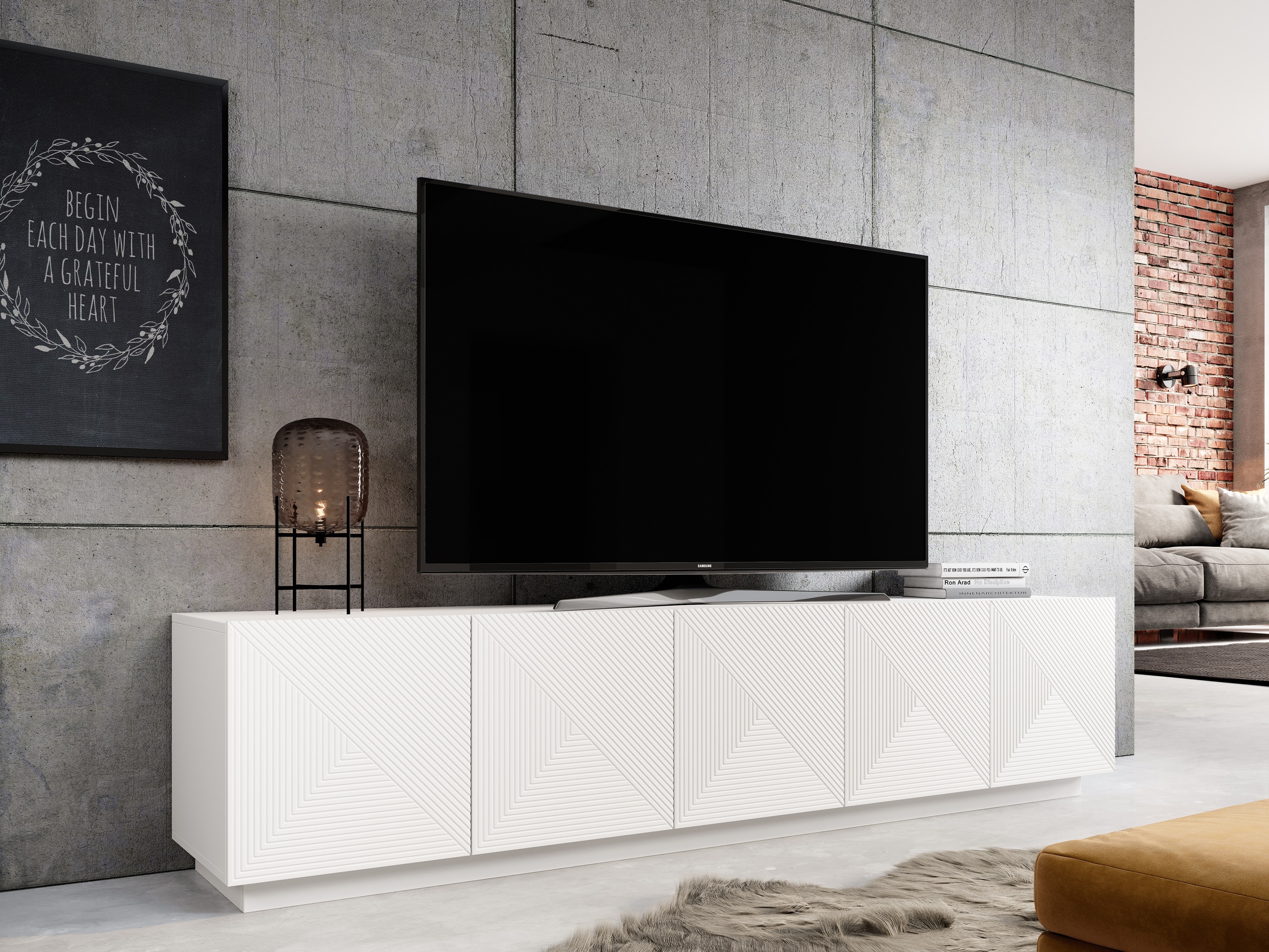 TV galds Dortivi 103 (Matēts balts)