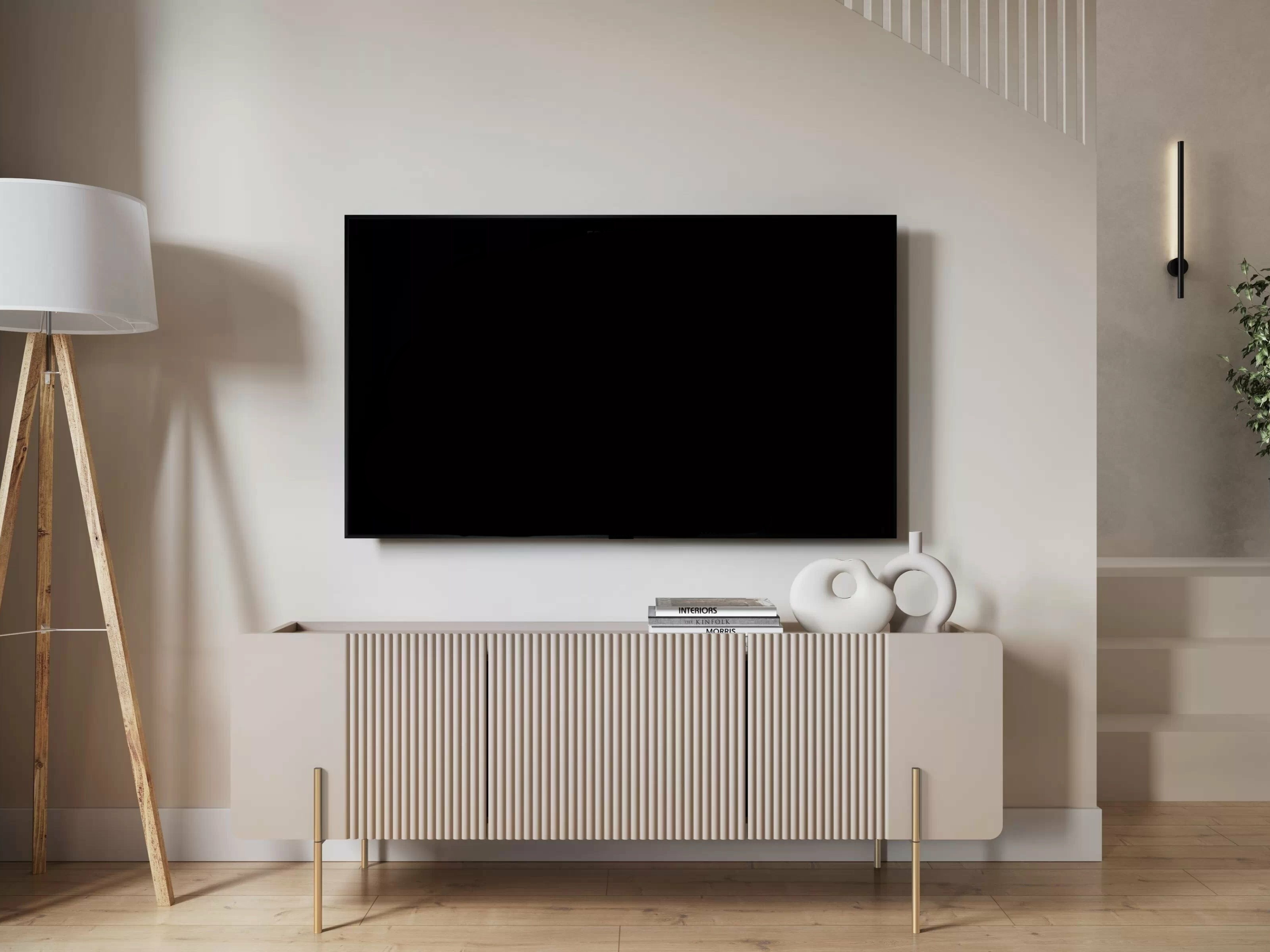 TV galds Etrvero 100 (Kašmirs + Balts marmors)