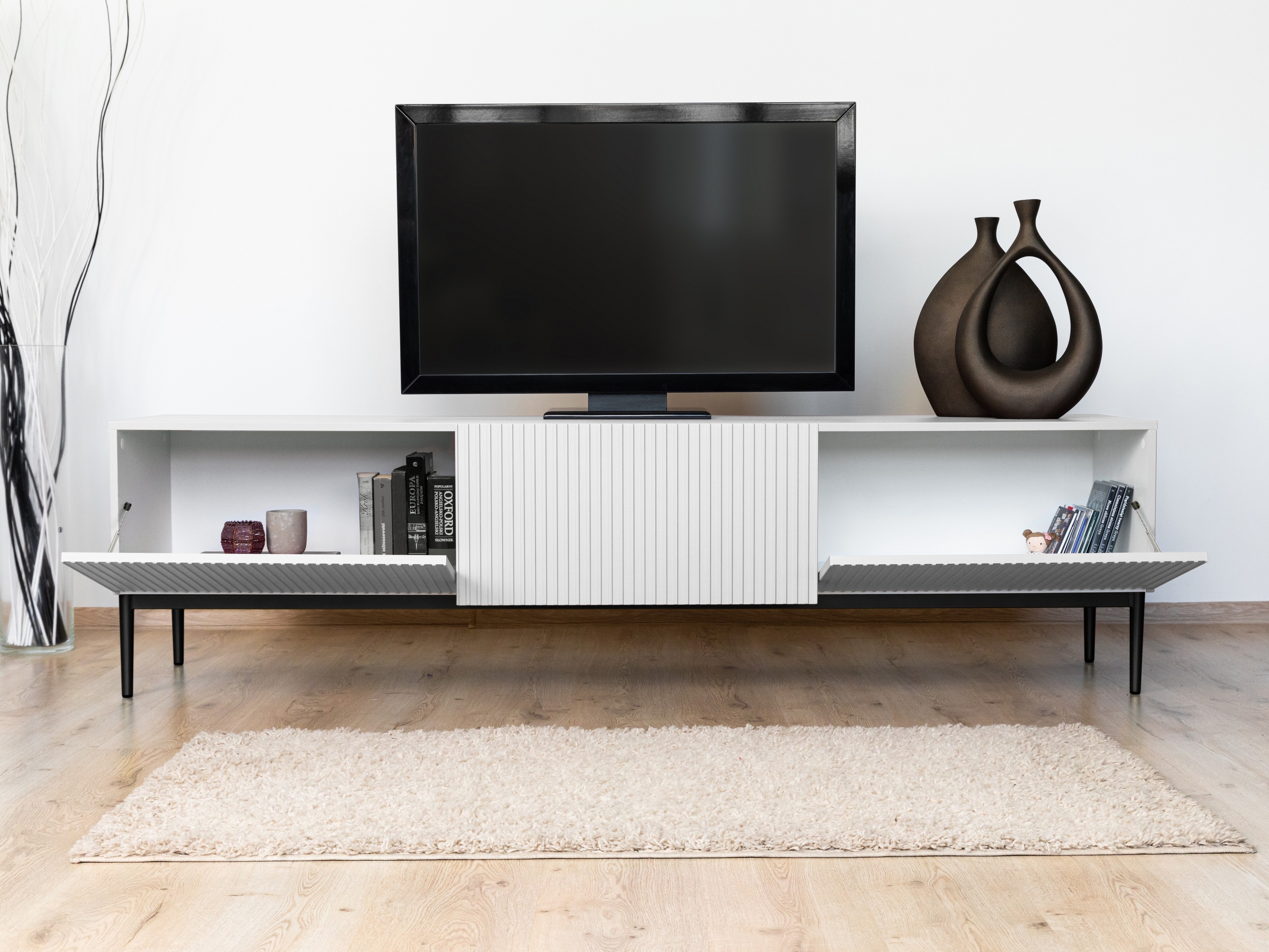 TV galds Melfelu 103 (Balts)