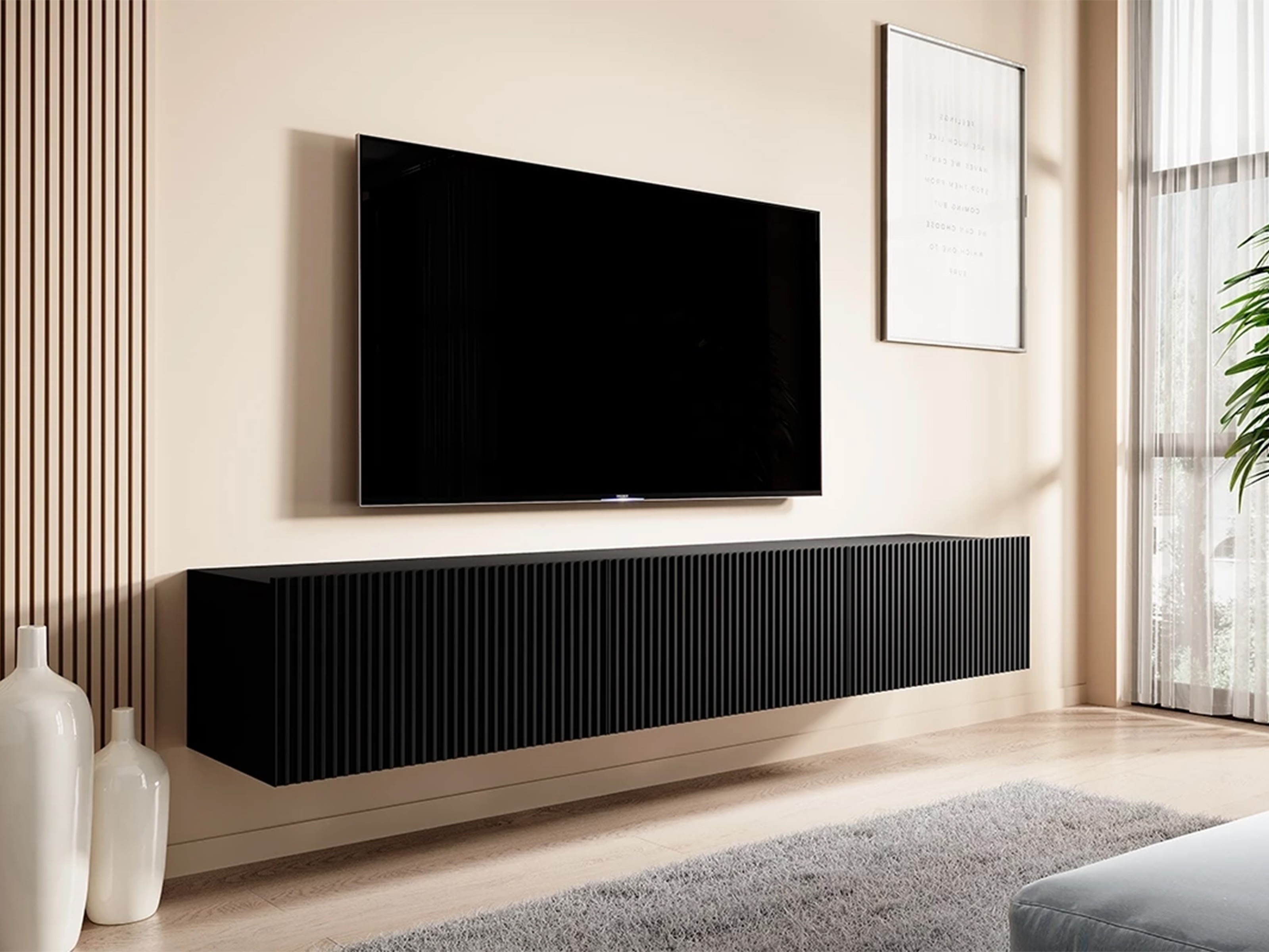 TV galds Melfelu 104 (Melns)