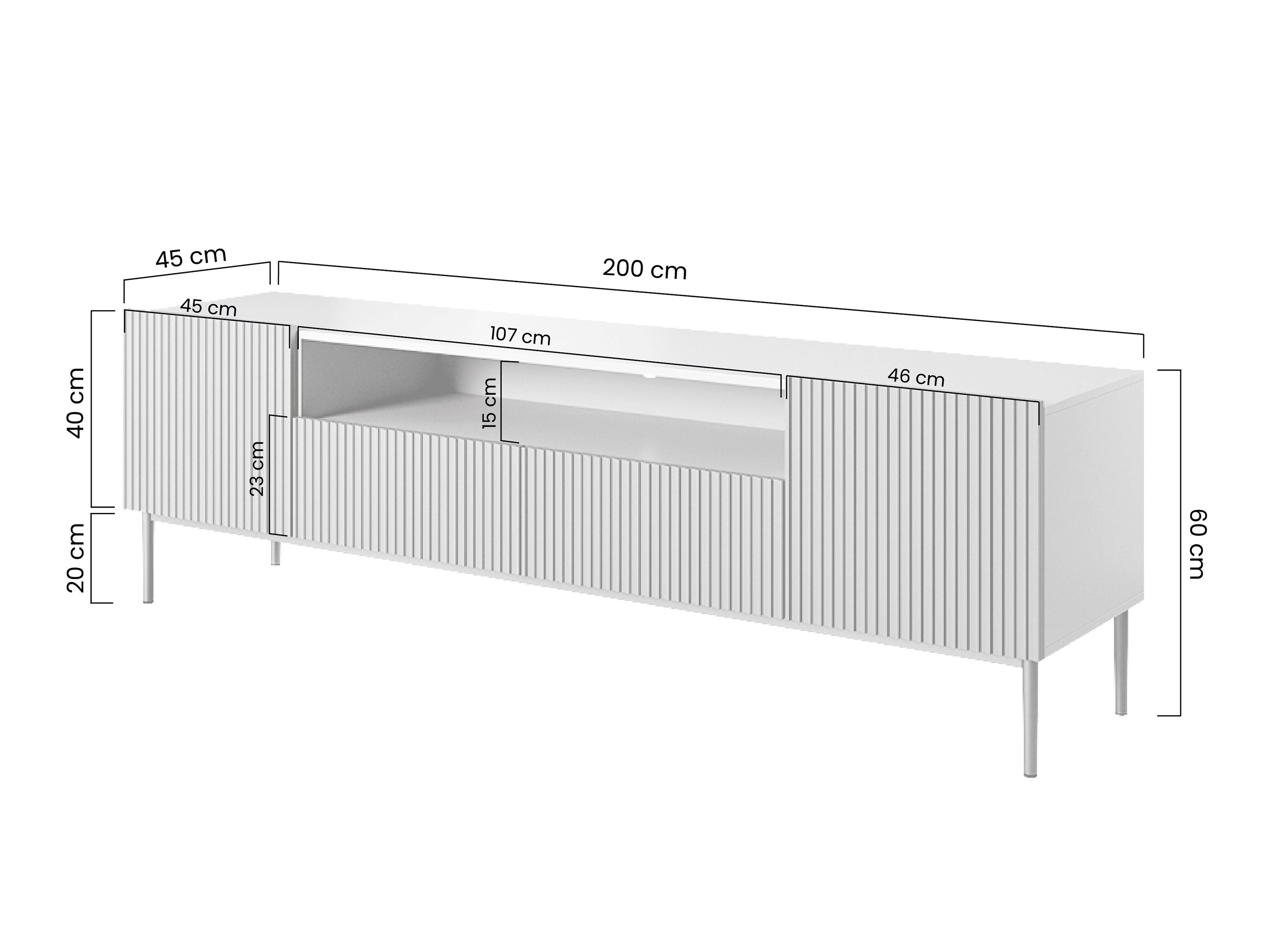 TV galds Melfelu 105 (Melns)