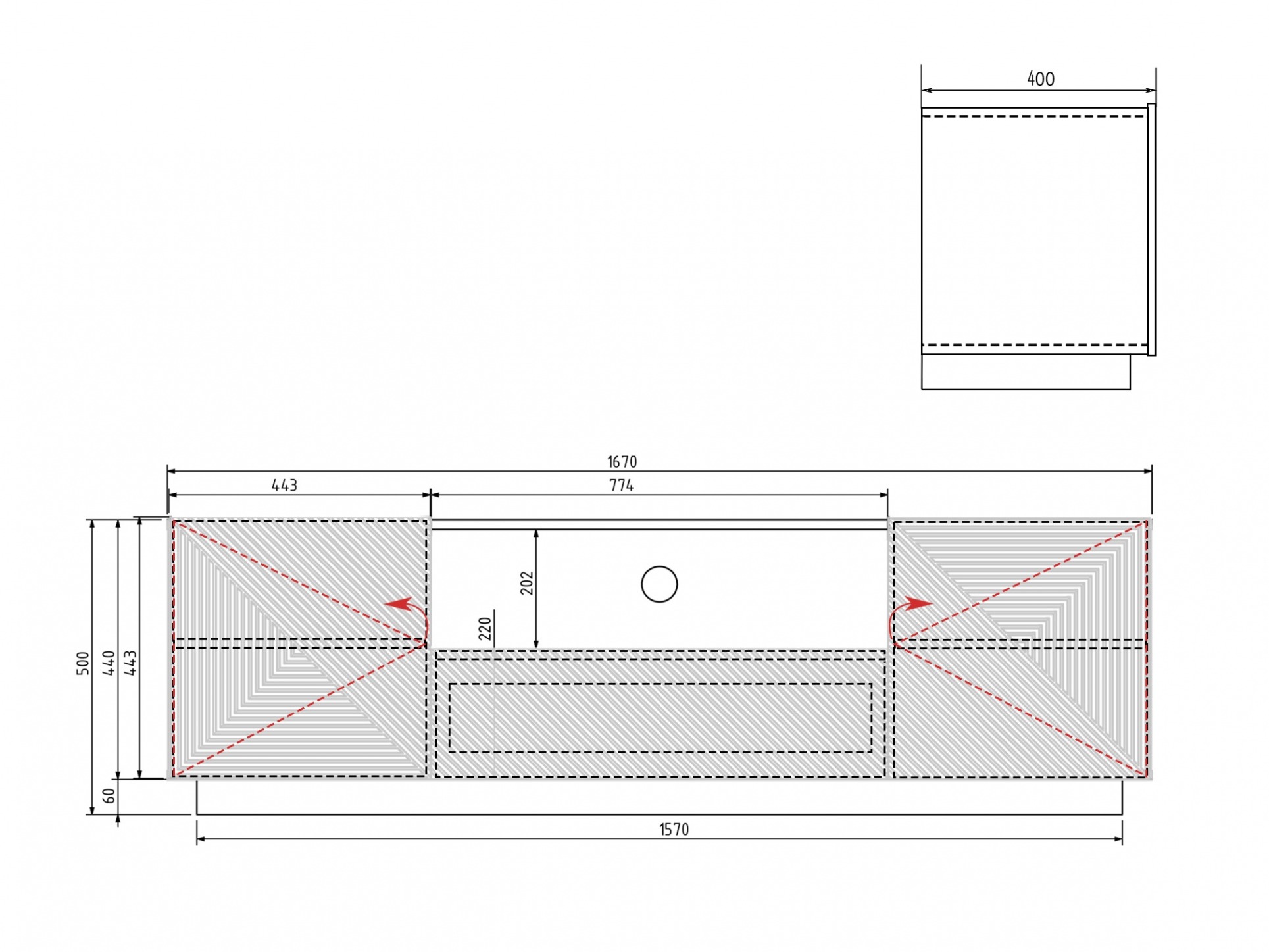 ТВ тумба Dortivi 100 (Матовый черный)