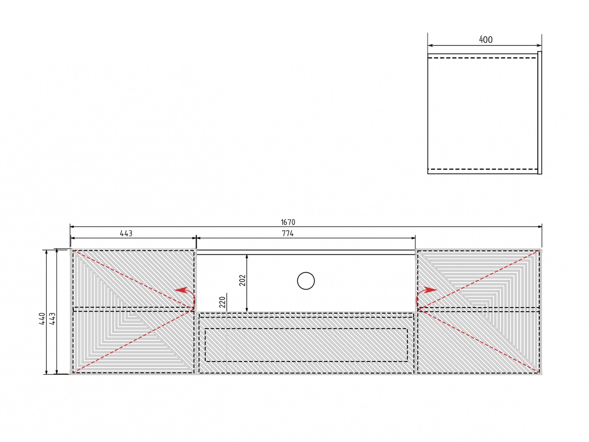 ТВ тумба Dortivi 101 (Кашемир)