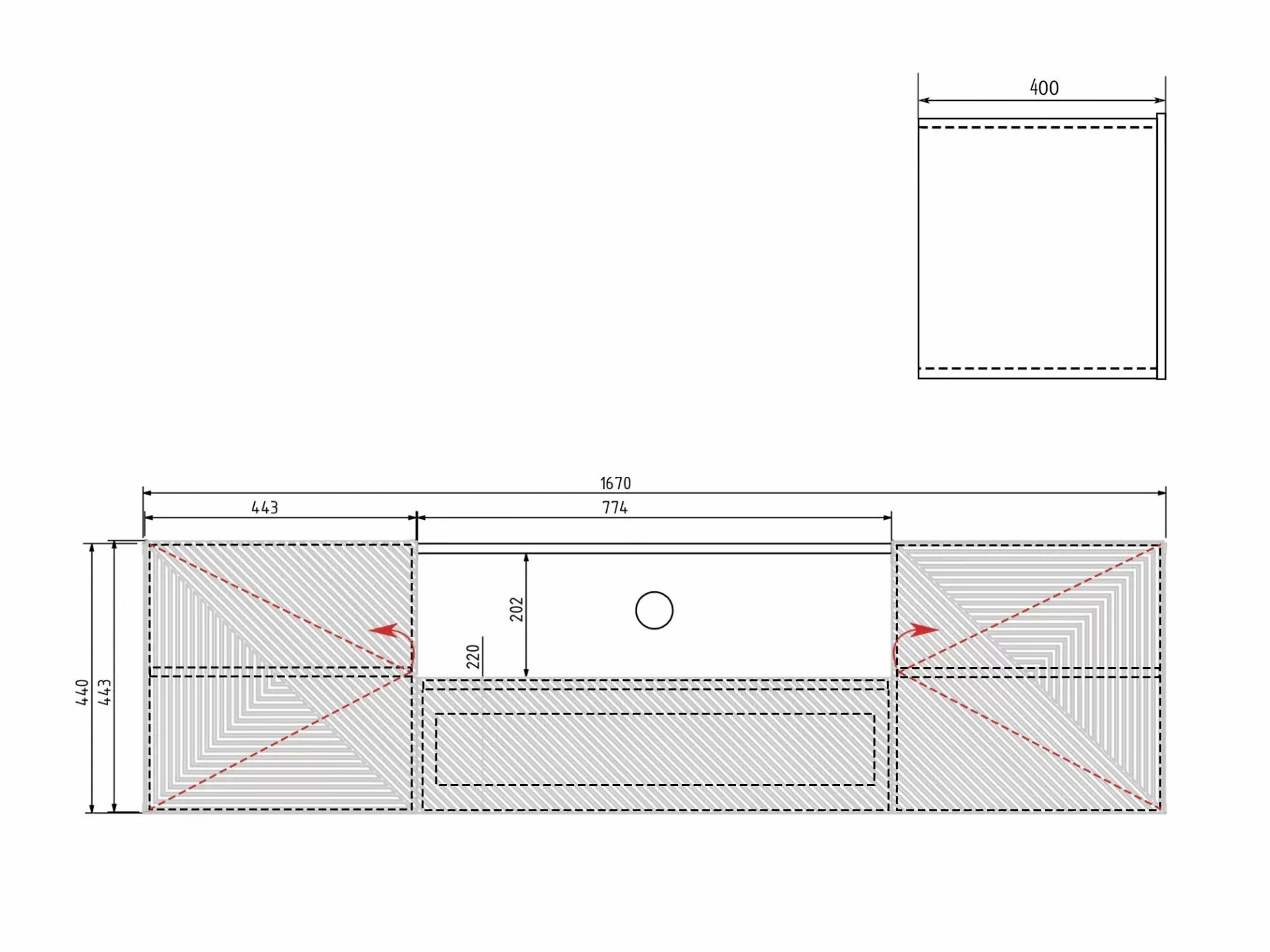 ТВ тумба Dortivi 101 (Матовый черный)