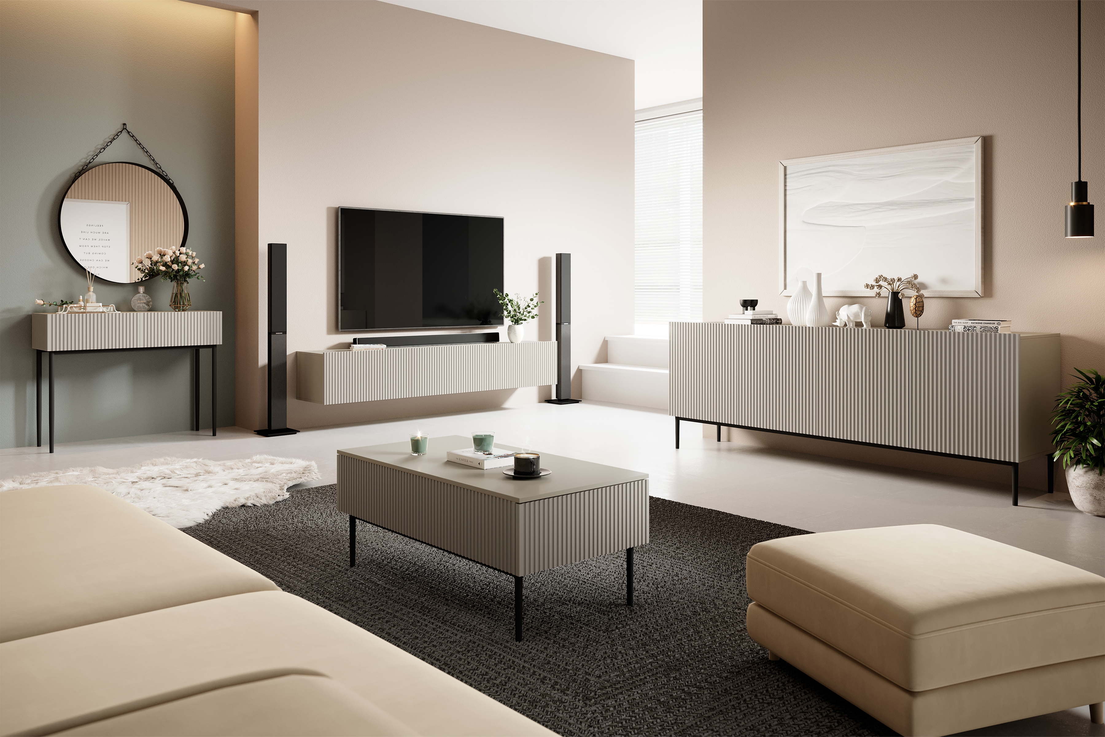 ТВ тумба Melfelu 104 (Кашемир)