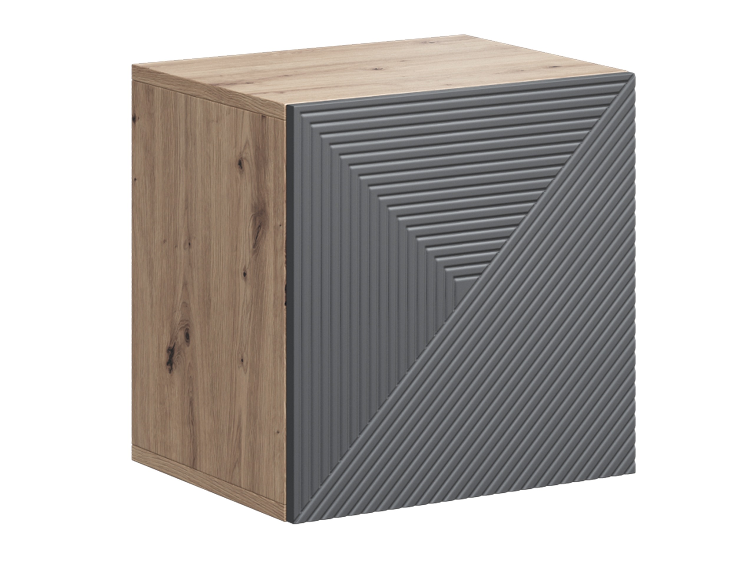 Настенные шкафы Dortivi 109 (Artisan дуб + Матовый серый)