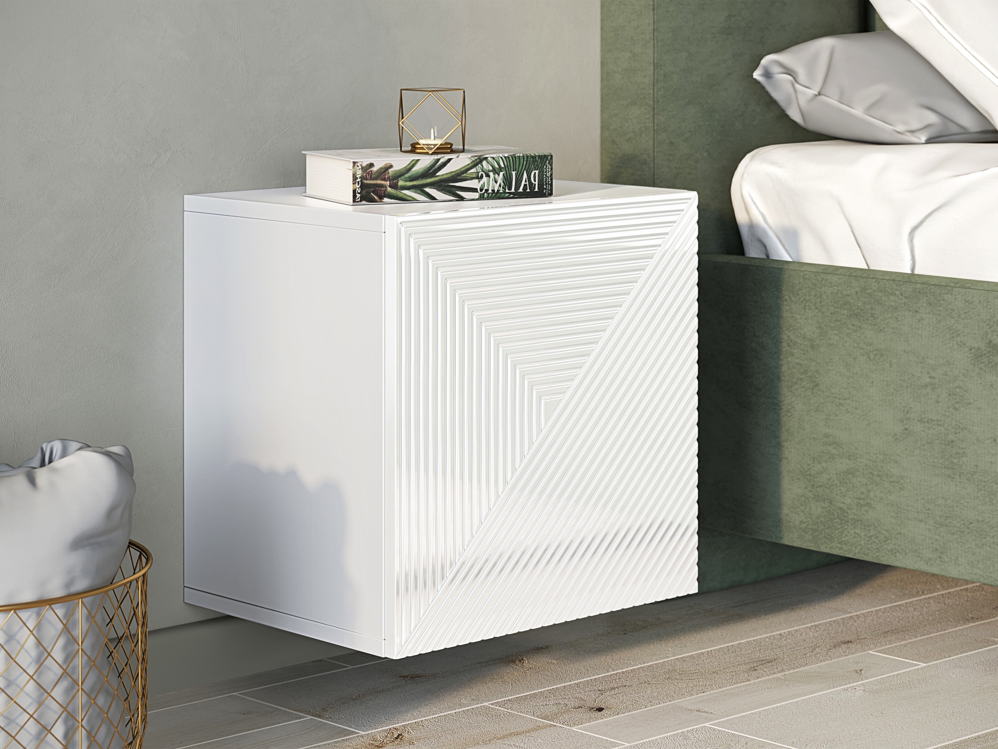 Piekarams skapītis Dortivi 109 (Glancēts balts)