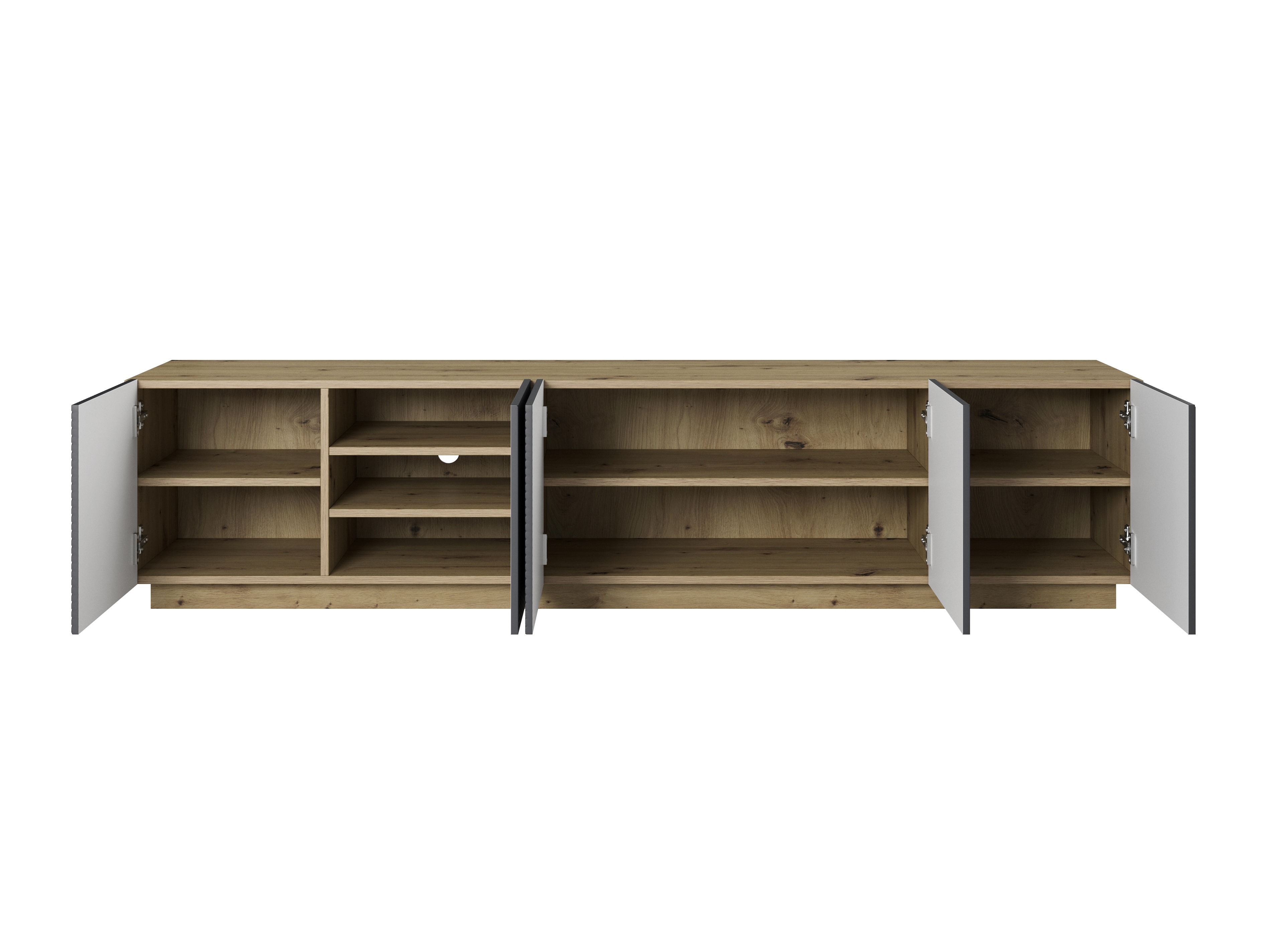 TV galds Dortivi 104 (Artisan ozols + Matēts pelēks)