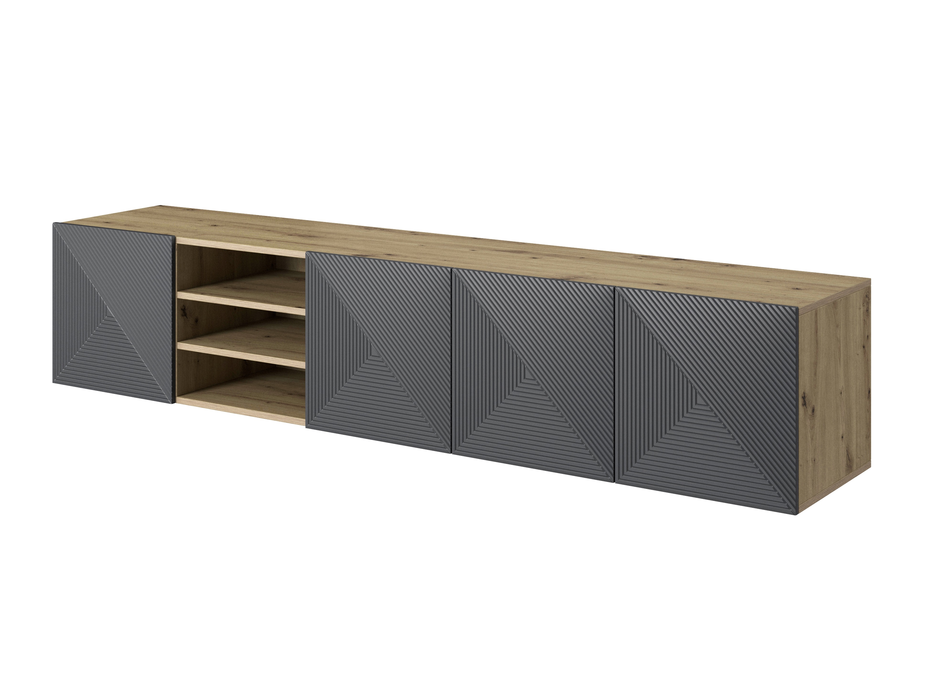 TV galds Dortivi 108 (Artisan ozols + Matēts pelēks)