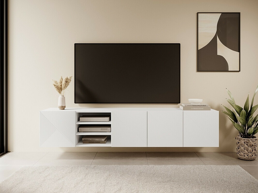 TV galds Dortivi 108 (Matēts balts)