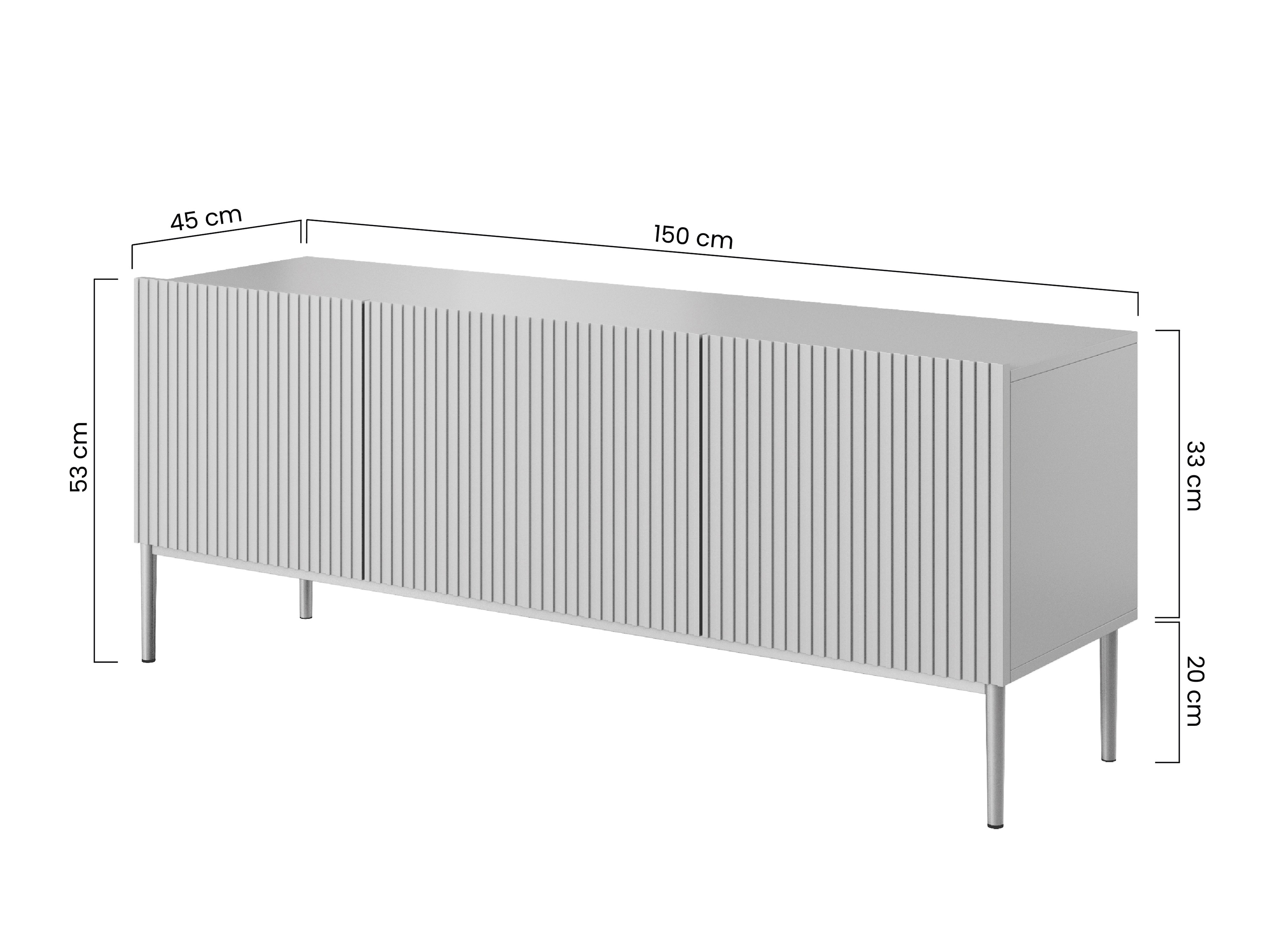 TV galds Melfelu 107 (Melns)