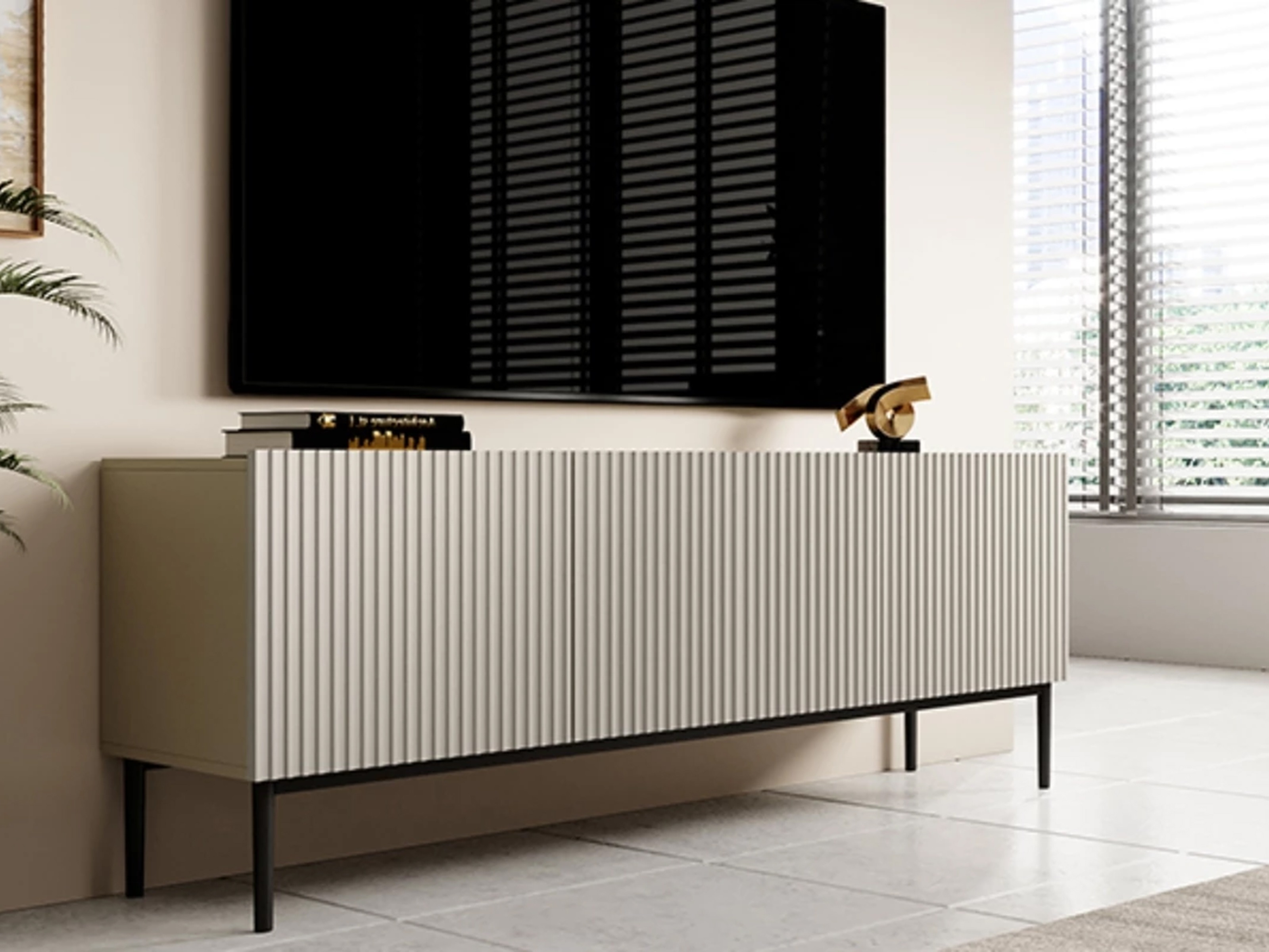 TV galds Melfelu 107 (Melns)