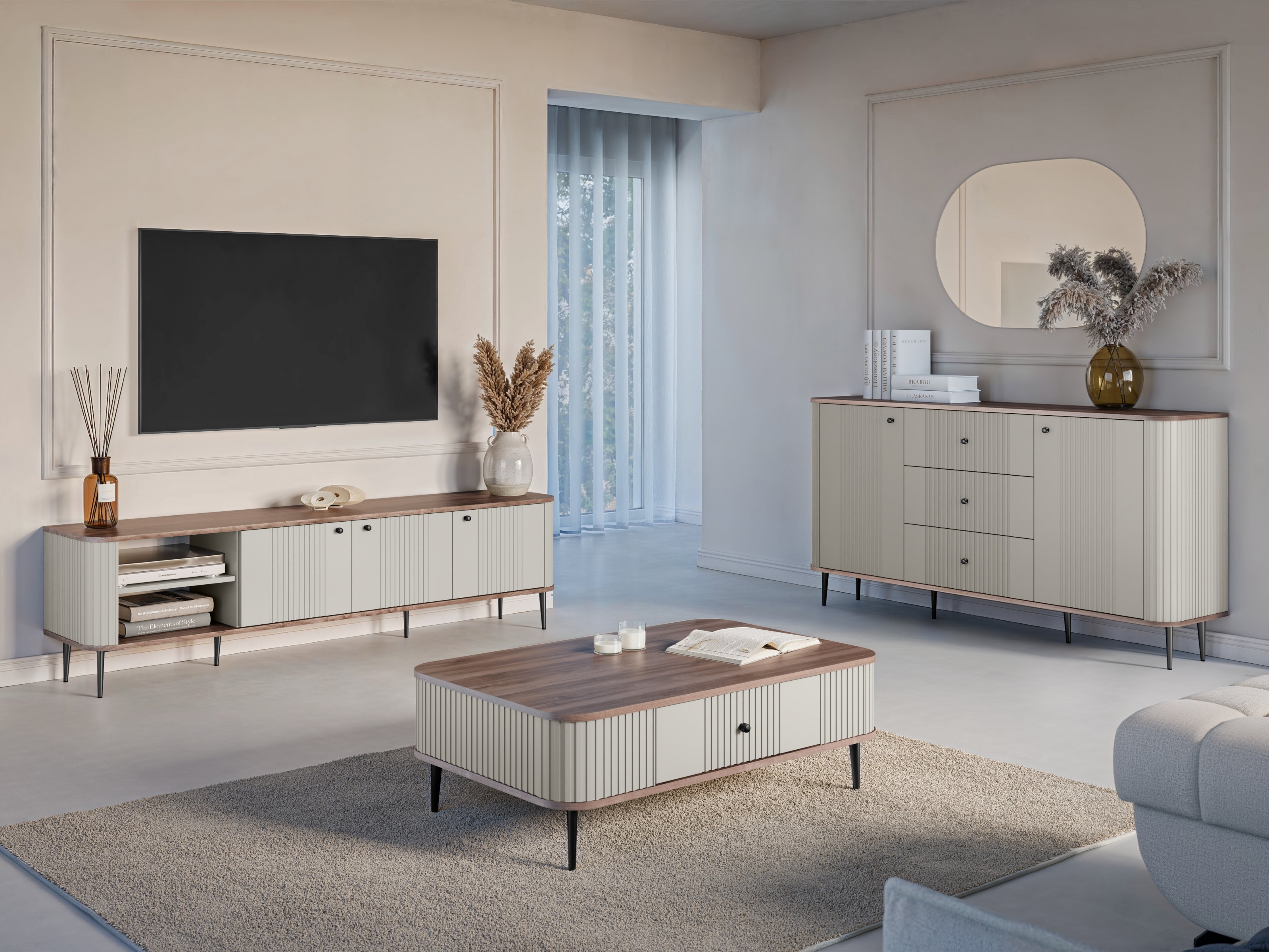 TV galds Revtoru 101 (Kašmirs + Rieksts)