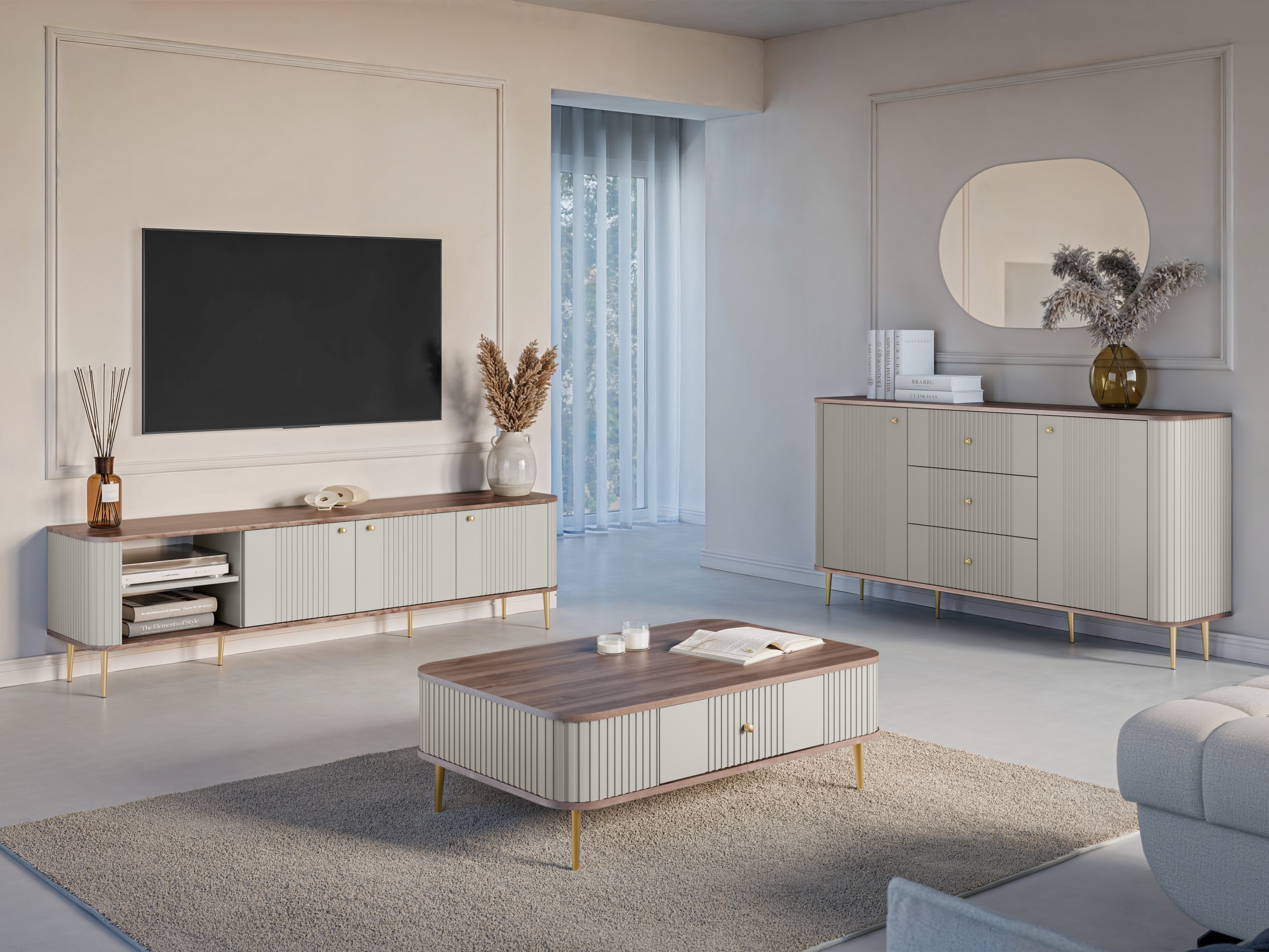 TV galds Revtoru 101 (Kašmirs + Rieksts)