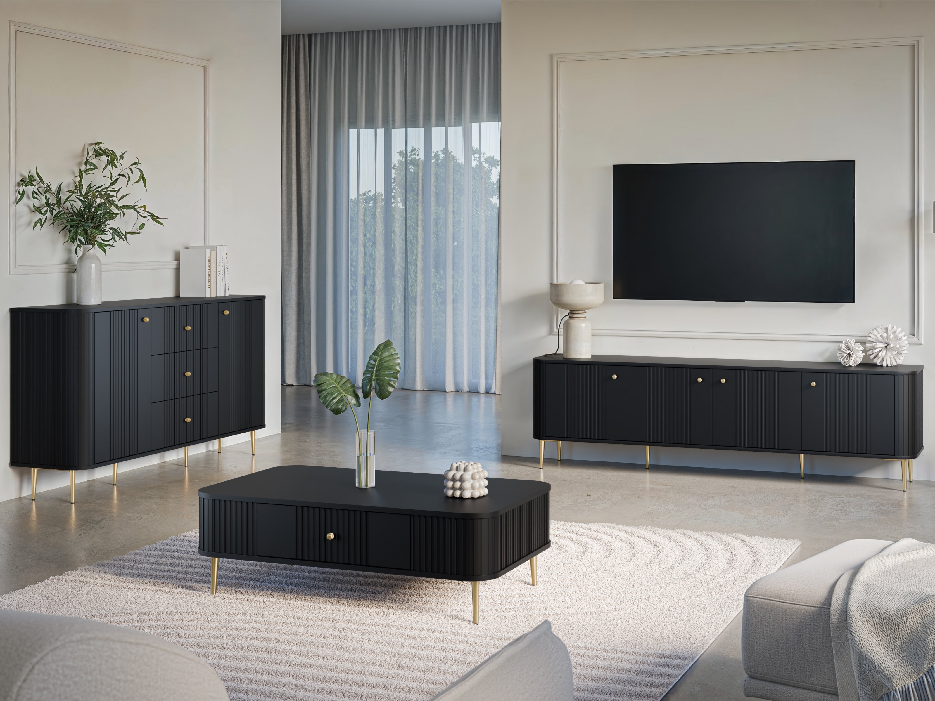 TV galds Revtoru 102 (Melns)