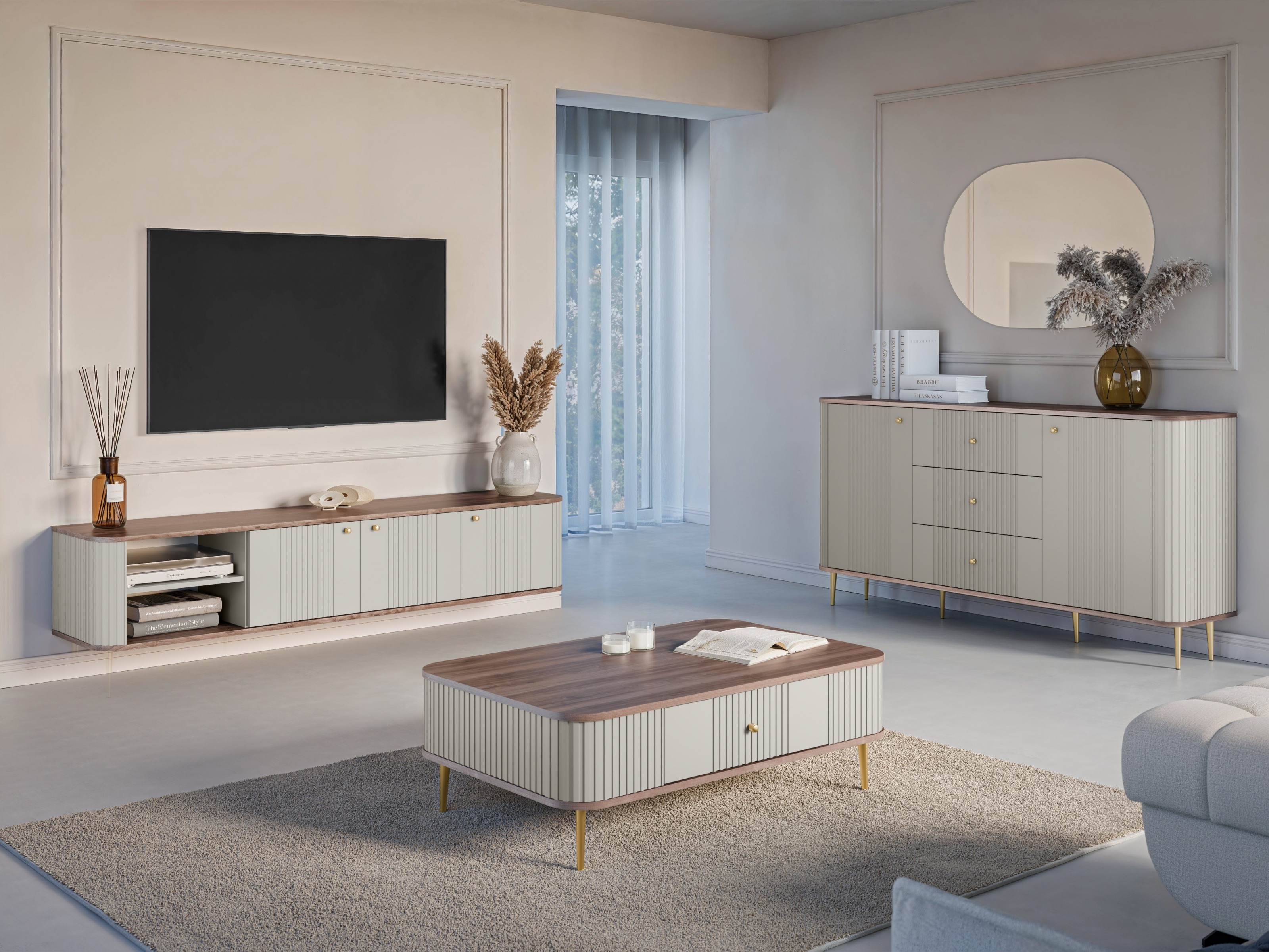 TV galds Revtoru 103 (Kašmirs + Rieksts)