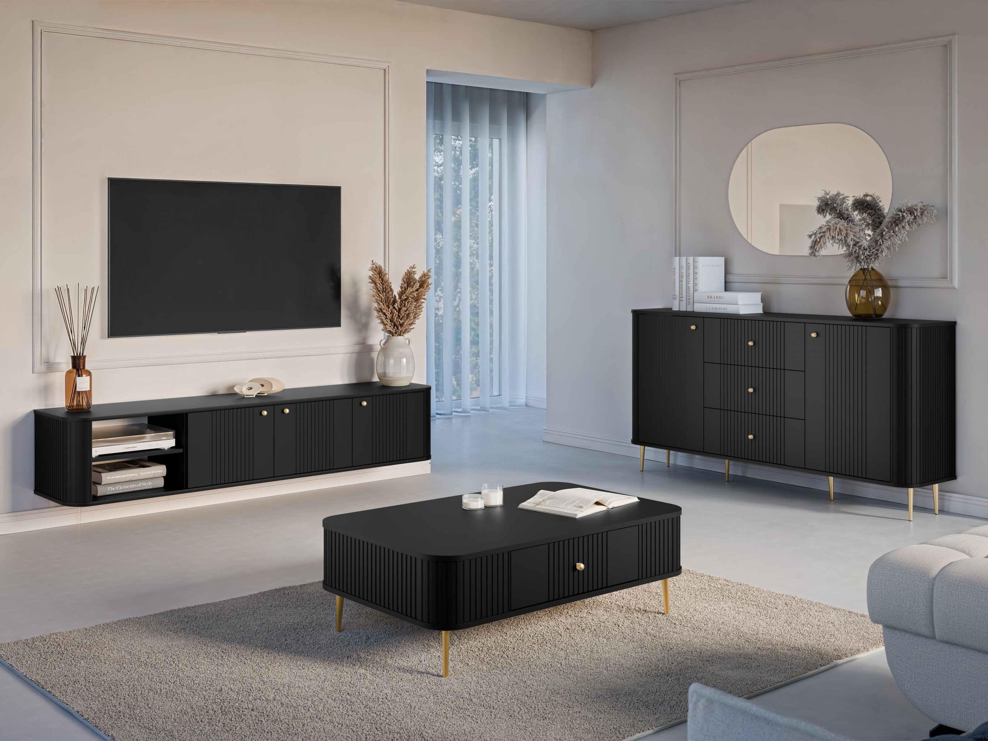 TV galds Revtoru 103 (Melns)