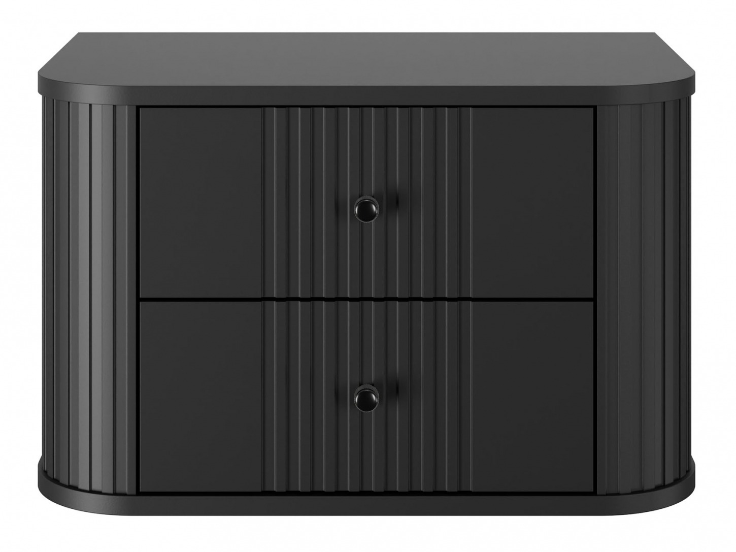 Комплект прикроватных тумбочек Revtoru 107 (Чёрный)