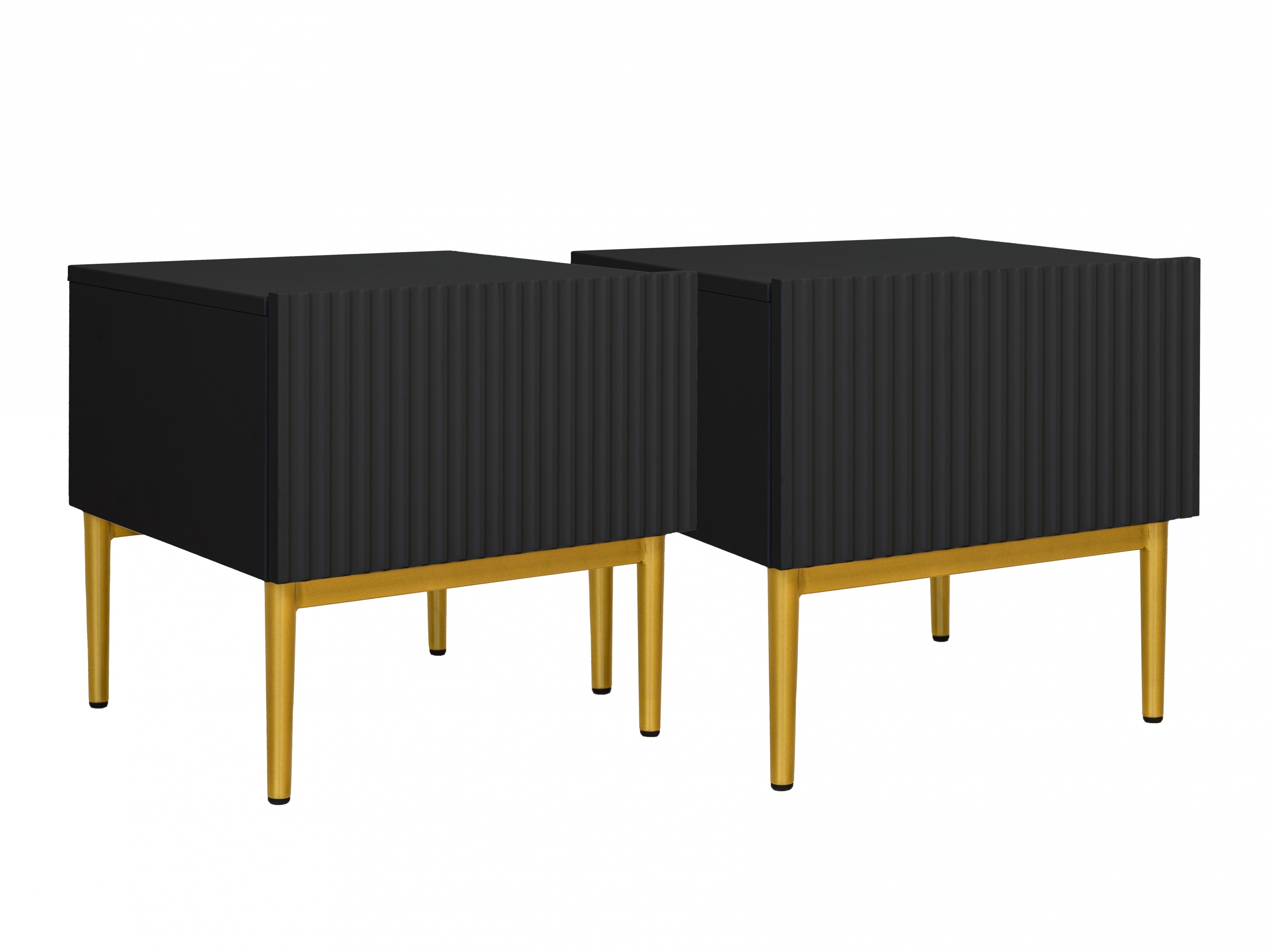 Naktsgaldiņu komplekts Melfelu 111 (Melns)