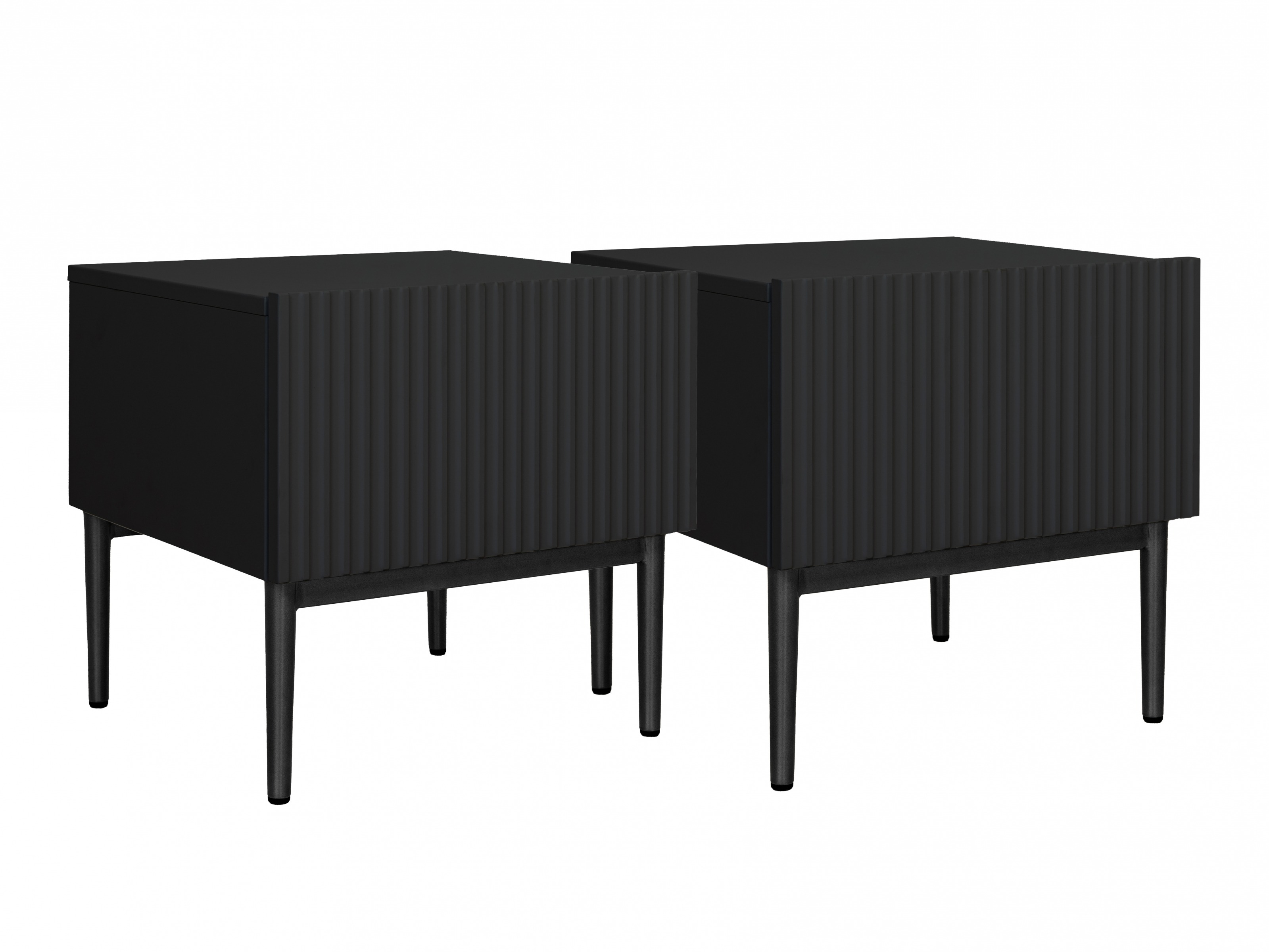 Naktsgaldiņu komplekts Melfelu 111 (Melns)