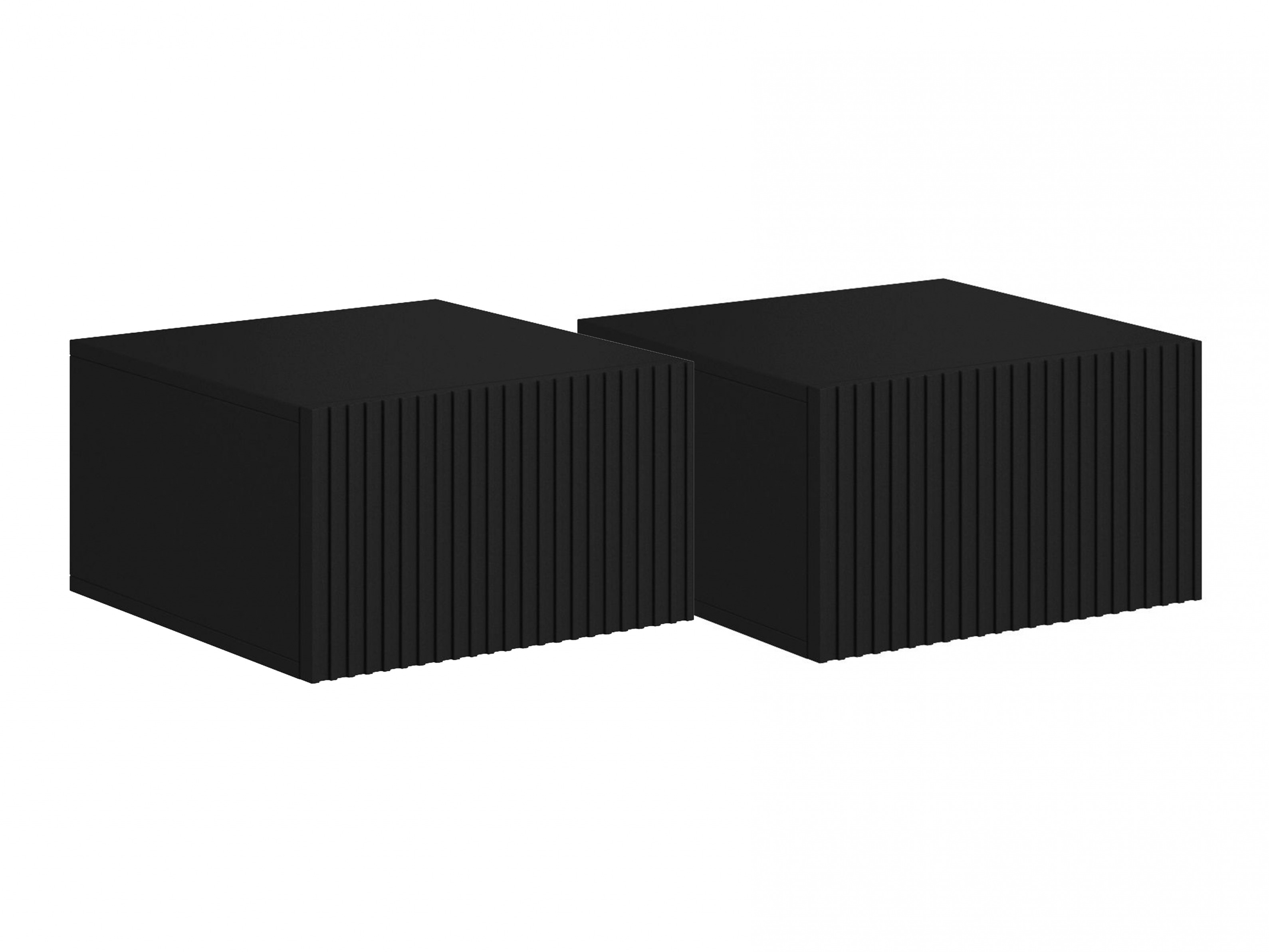 Naktsgaldiņu komplekts Melfelu 112 (Melns)